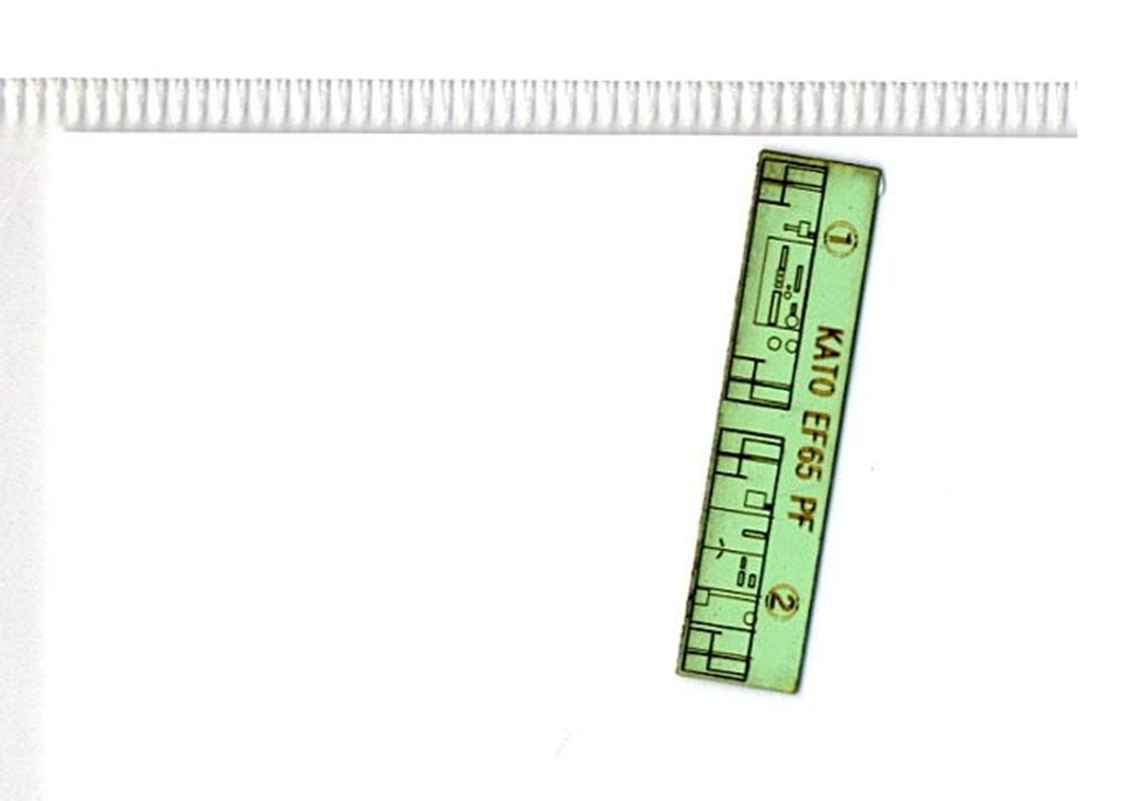 エヌ小屋 10270 N規 KATO EF65用駕駛室後方貼紙（1輛份）