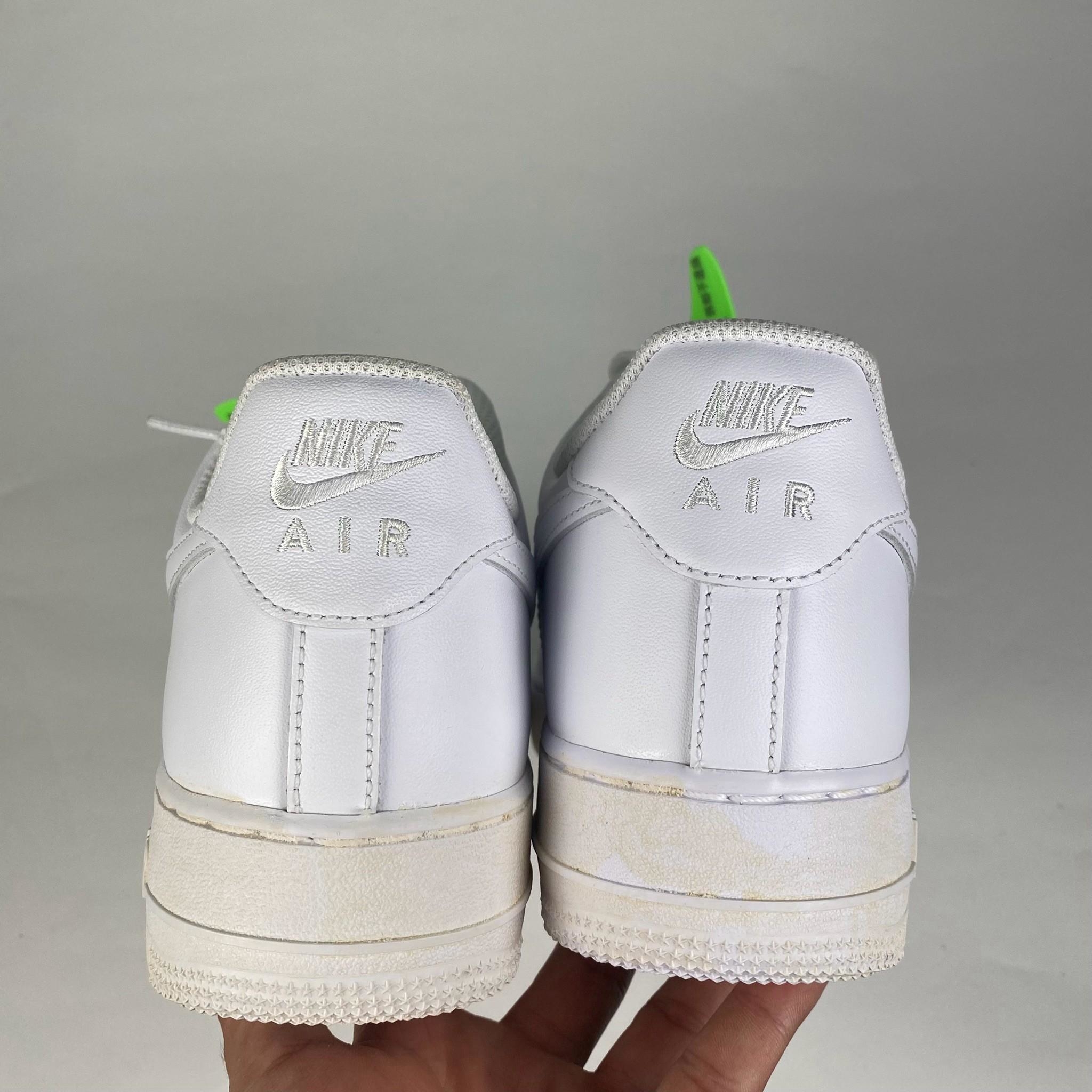 微瑕疵-左右腳大底泛黃鞋面色差 CW2288-111 M10 NIKE AIR FORCE 1 LOW 全白