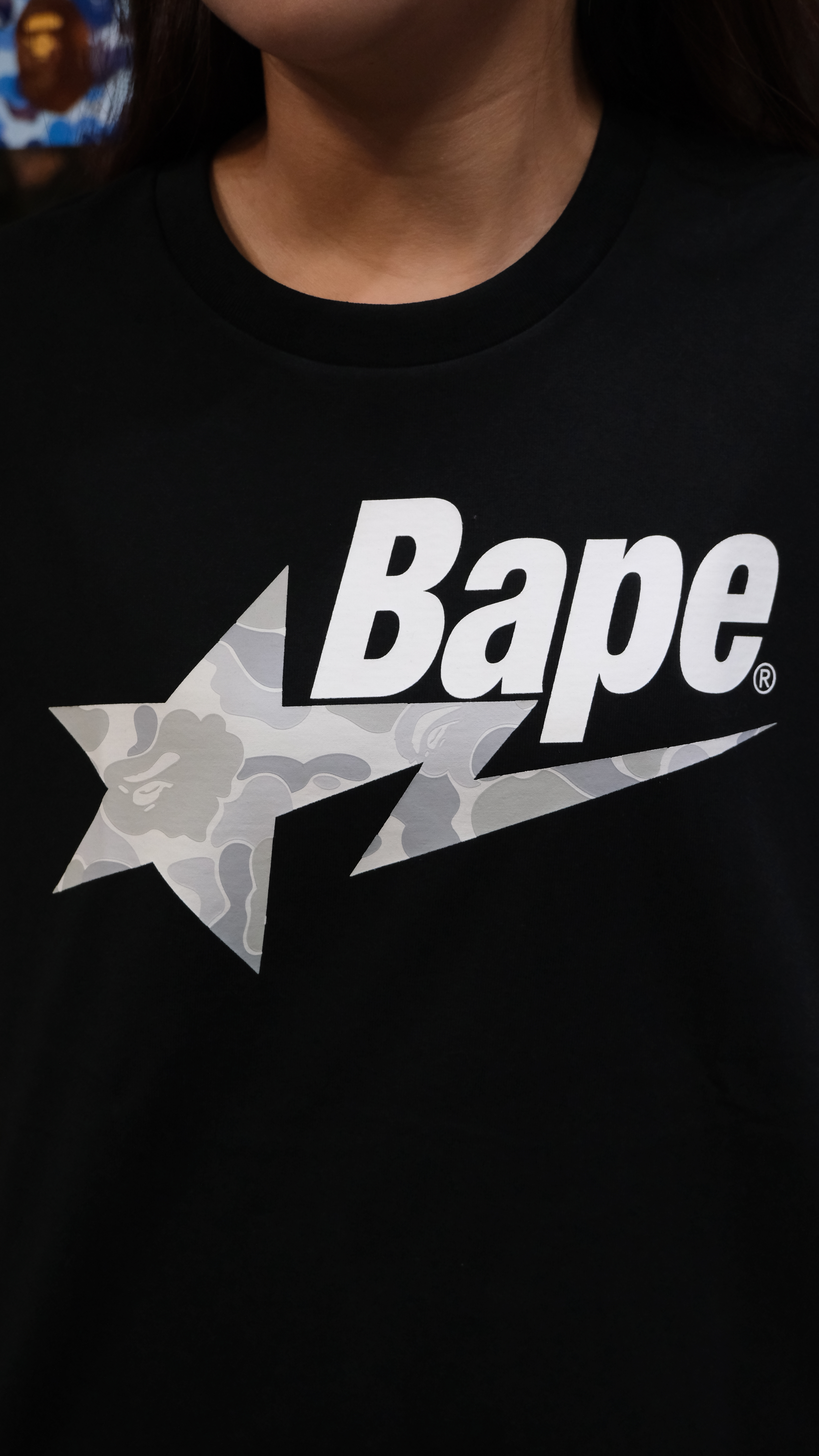 Bape  STA 白迷彩 星星 流星 原宿 限定