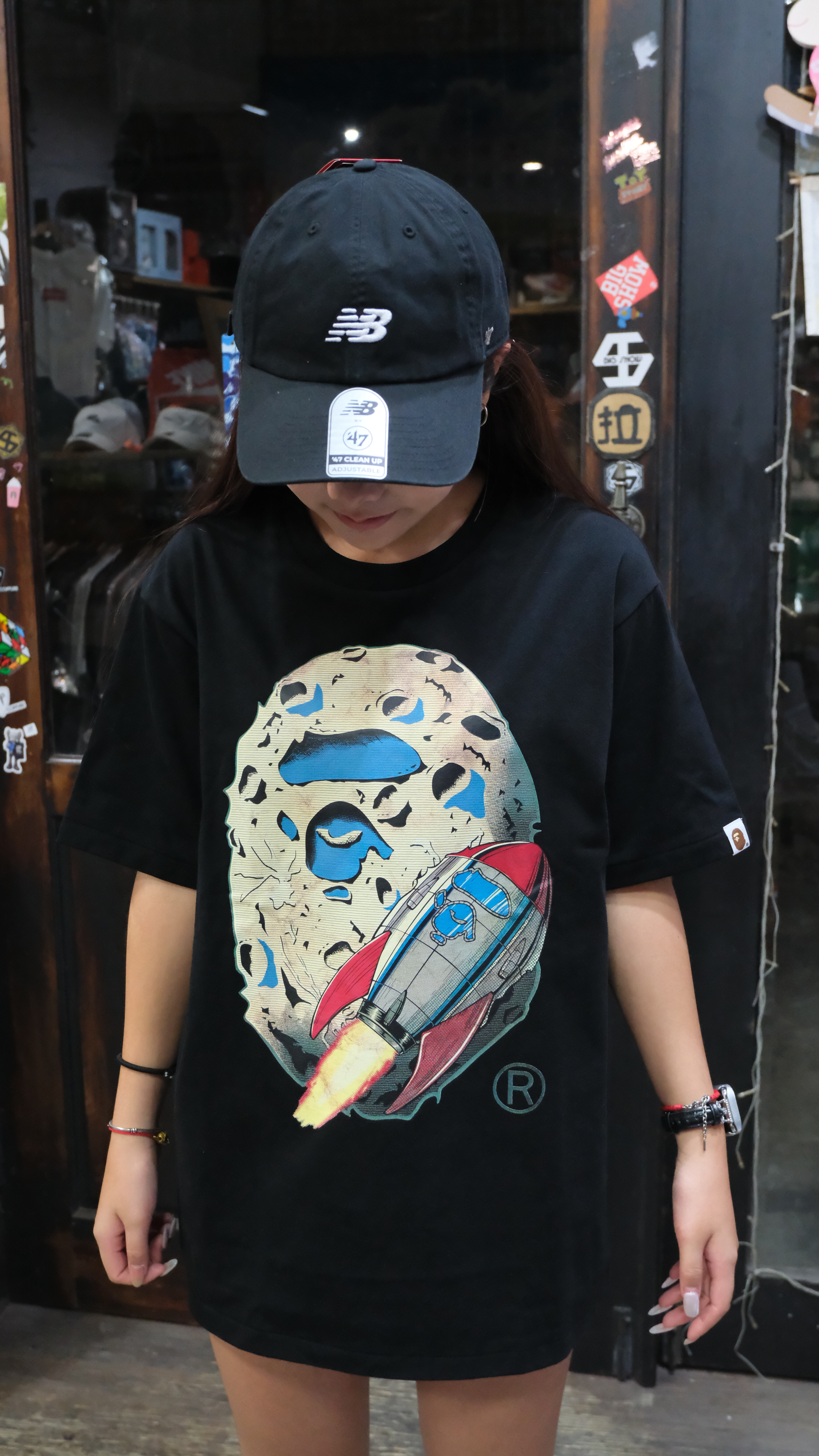 BAPE Moon Collection 限定 月亮 月球 登月猿人短T 1M70110012