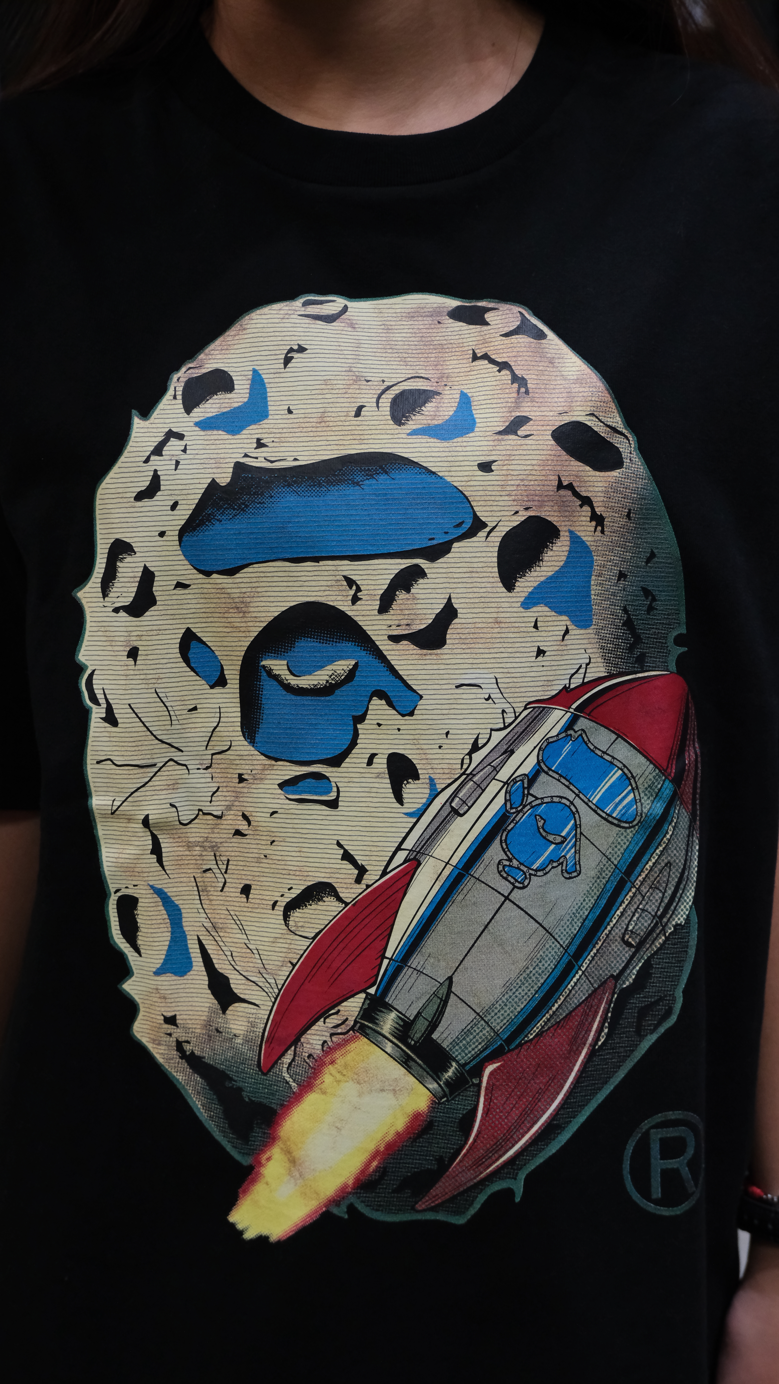 BAPE Moon Collection 限定 月亮 月球 登月猿人短T 1M70110012