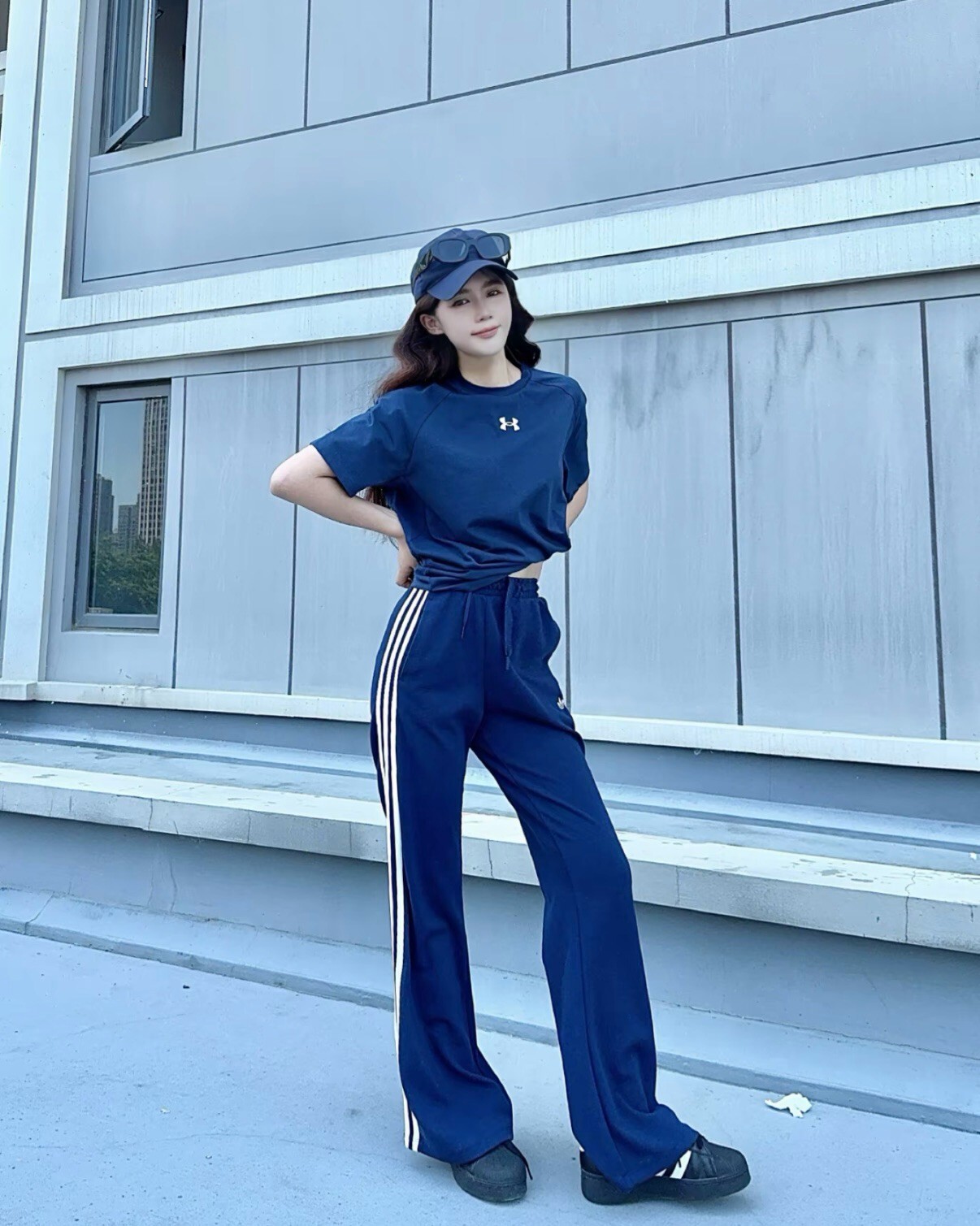 【Luxury】 ADIDAS ORIGINALS SPORTS PANT W 修身條紋系帶針織運動褲 女款 修身條紋休閒舒適針織運動褲 女款 KX6892 KX6889