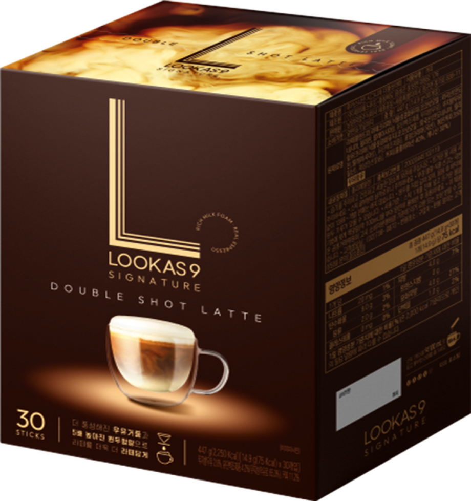 FC172 南陽) Lookas 9 無添加糖高級雙倍特濃拿鐵 1盒30條 EXP:2027.09.27