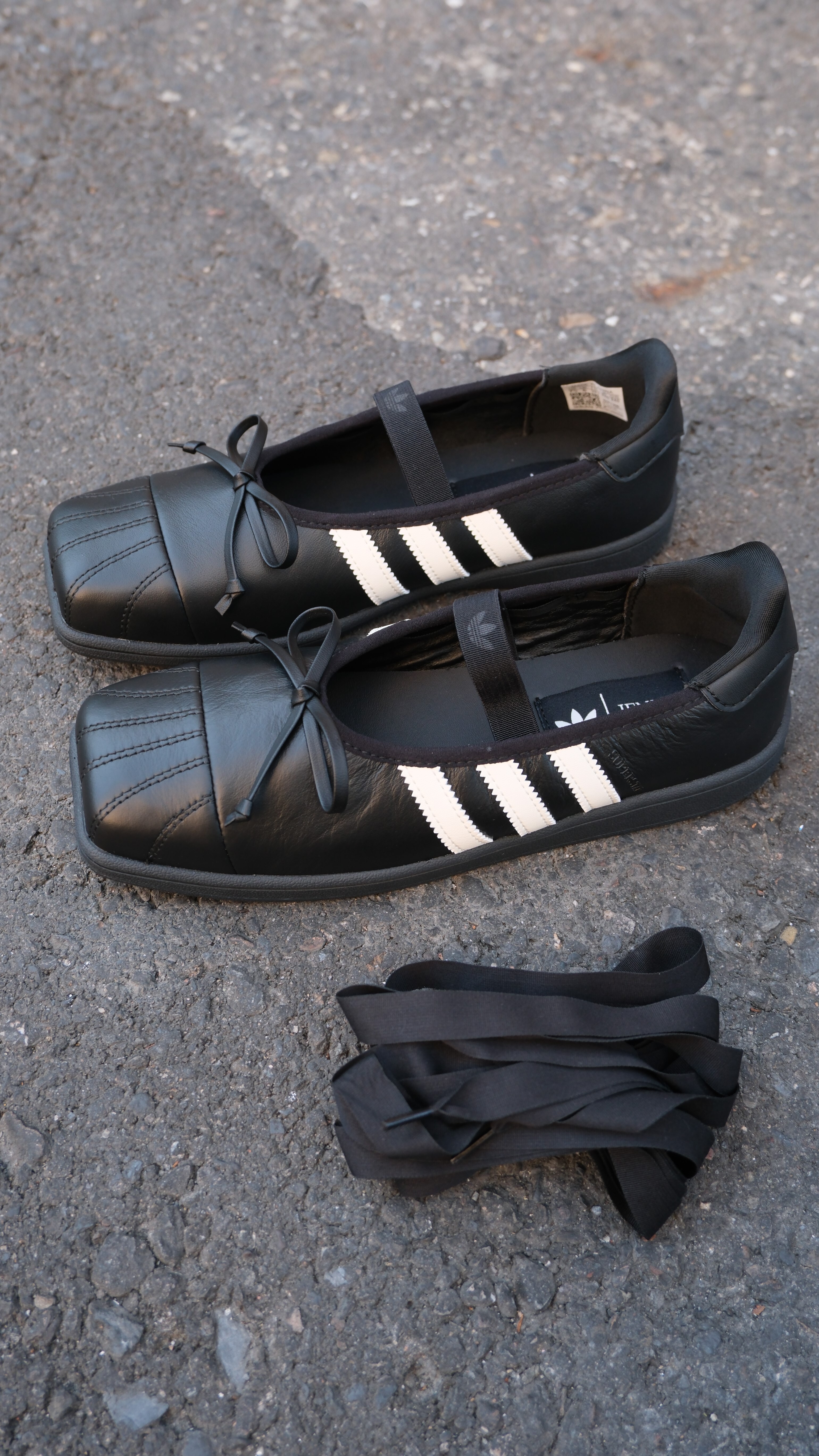開團預購 愛迪達 adidas originals  × Jennie SUPERSTAR Sq Ballet 瑪麗珍鞋 女款 黑色 LB3787