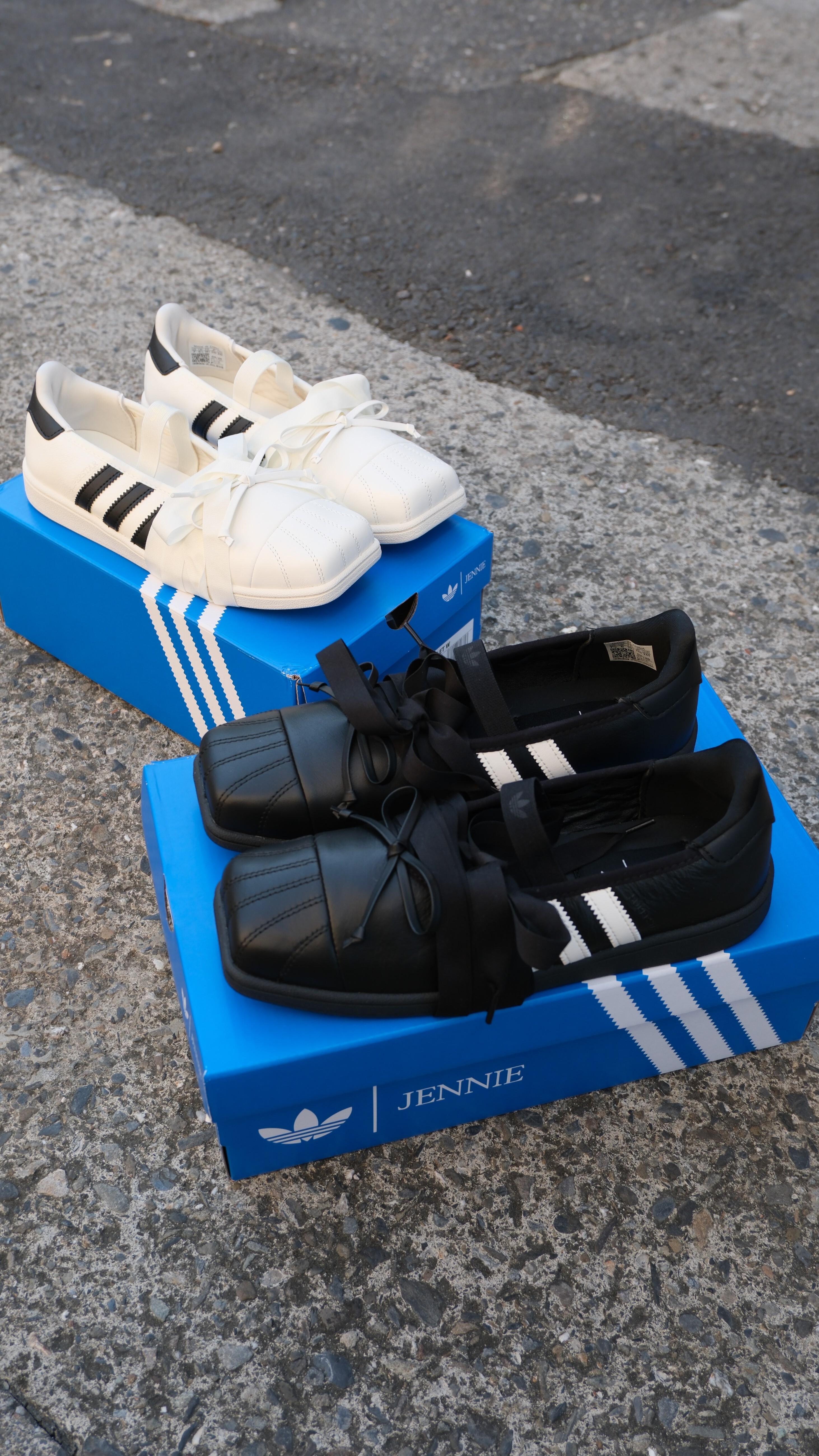 開團預購 愛迪達 adidas originals  × Jennie SUPERSTAR Sq Ballet 瑪麗珍鞋 女款 黑色 LB3787