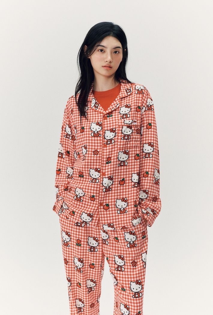 SPAO Hello Kitty 長袖睡衣套裝