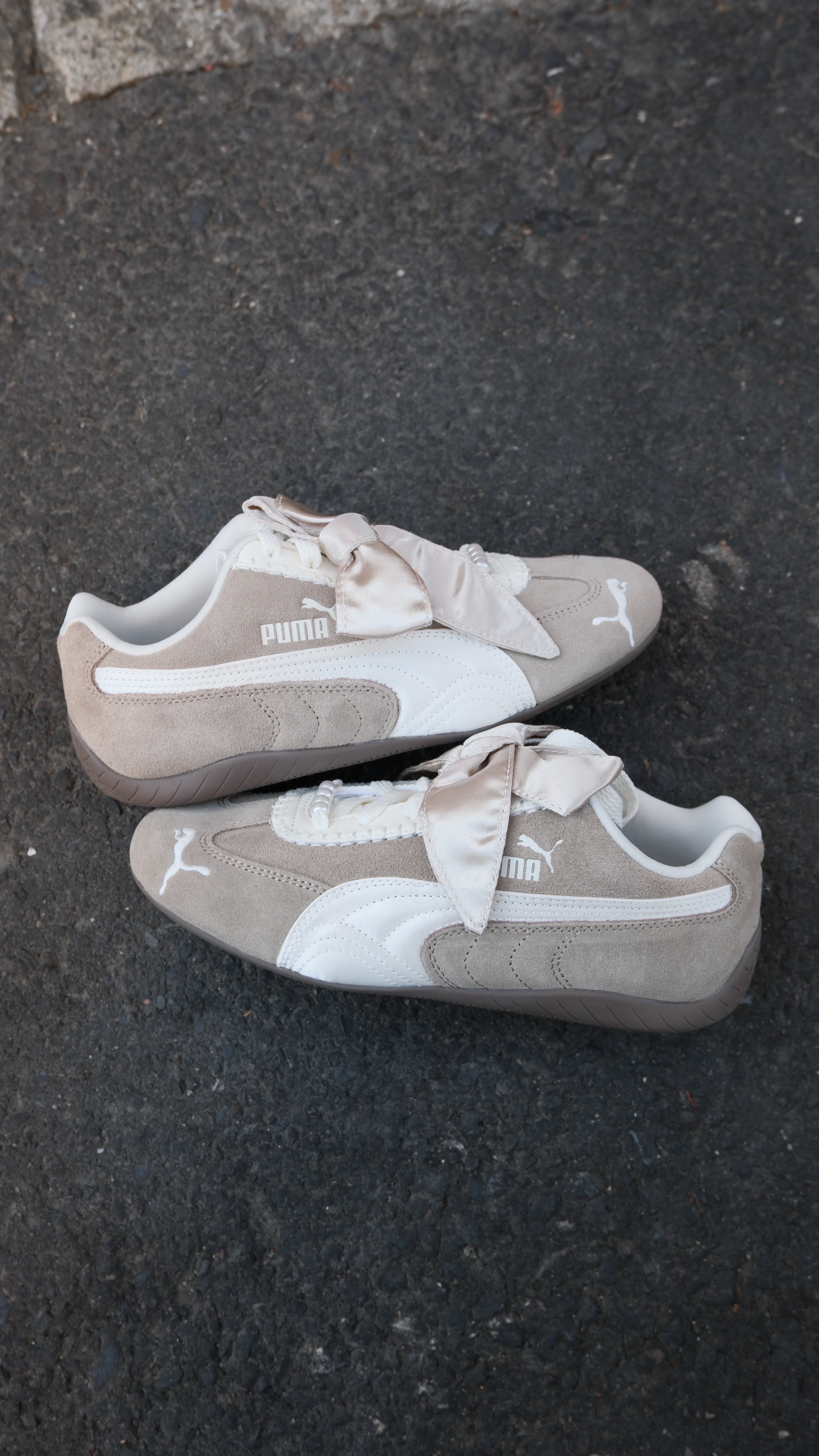 PUMA Speedcat Bloom W 芭蕾舞 緞帶蝴蝶結 珍珠  賽車鞋 410083-01