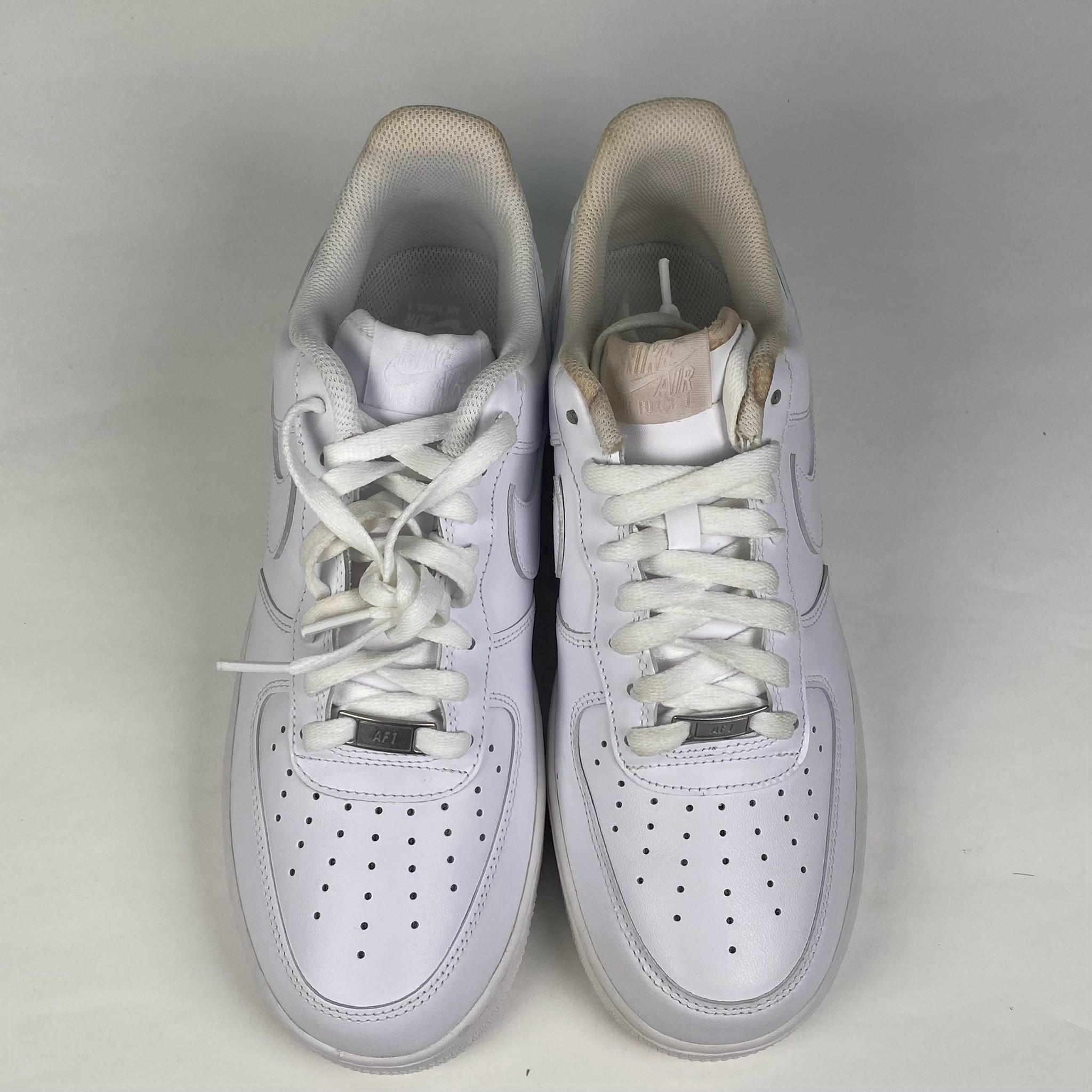 微瑕疵-左右腳泛黃左腳內側破皮 CW2288-111 M95 NIKE AIR FORCE 1 LOW 全白