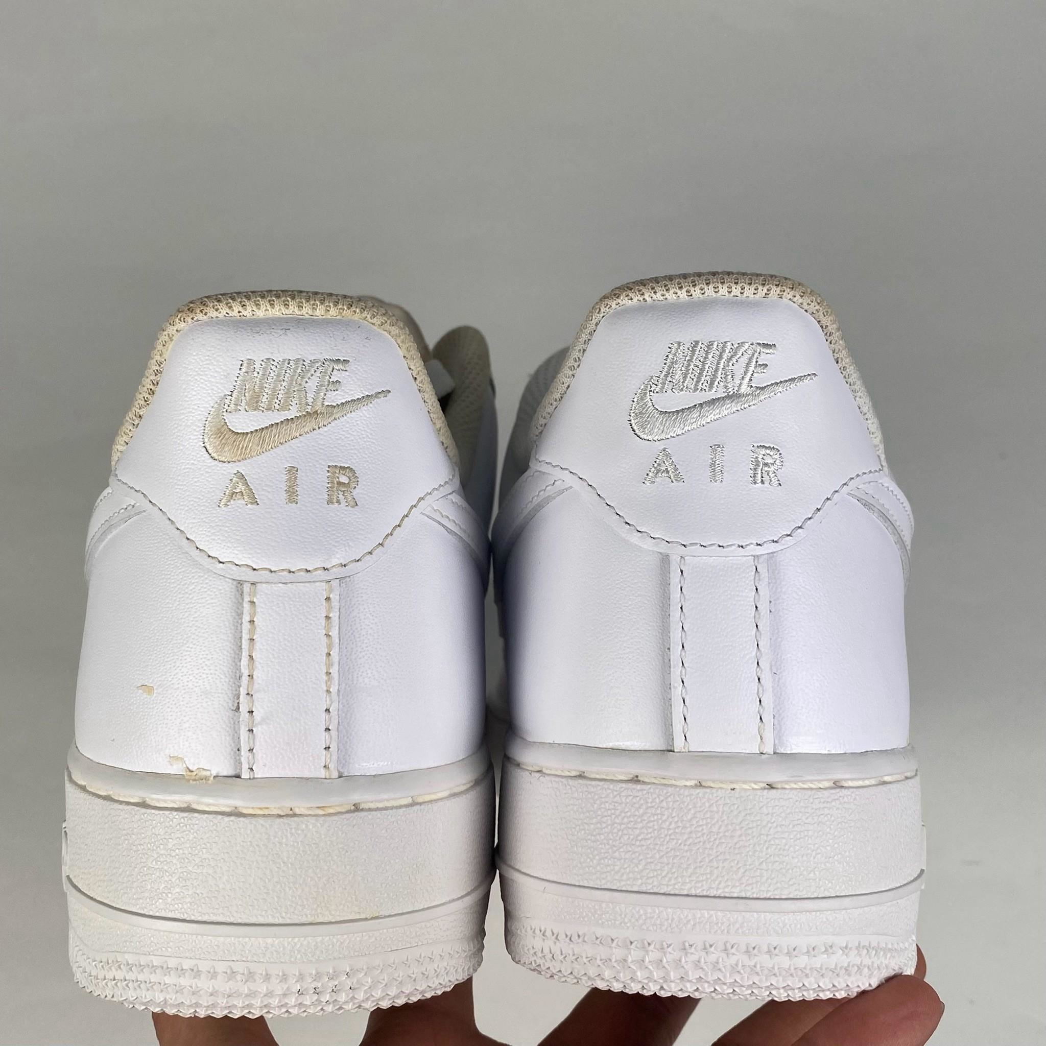 微瑕疵-左右腳泛黃左腳內側破皮 CW2288-111 M95 NIKE AIR FORCE 1 LOW 全白