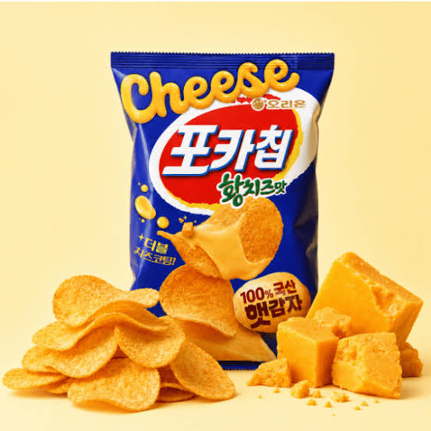 FC018 Orion) Pokachip 黃芝士味薯片 60g EXP:2027-02-06
