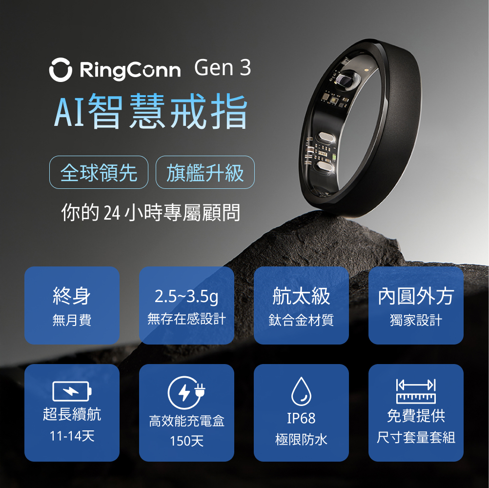 RingConn Gen 3 AI 智慧戒指8特色