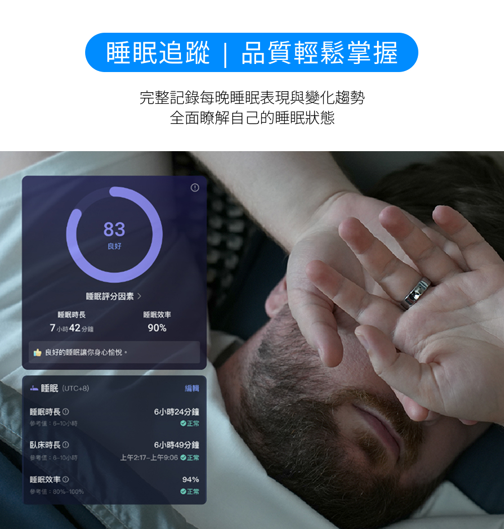 RingConn Gen 3 AI 智慧戒指睡眠追蹤