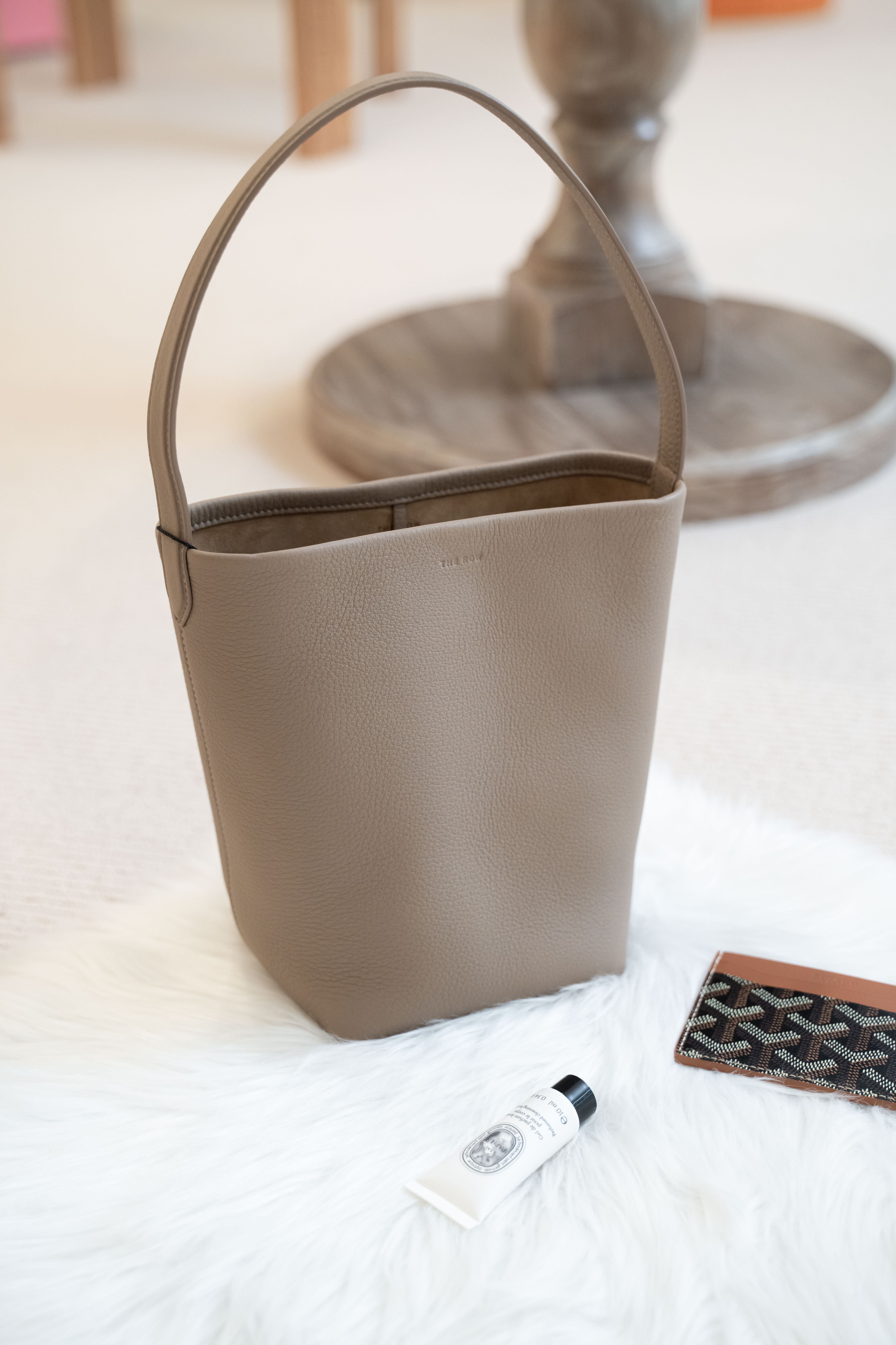 The Row Small N/S Park Tote Bag Dark Taupe 深灰褐色