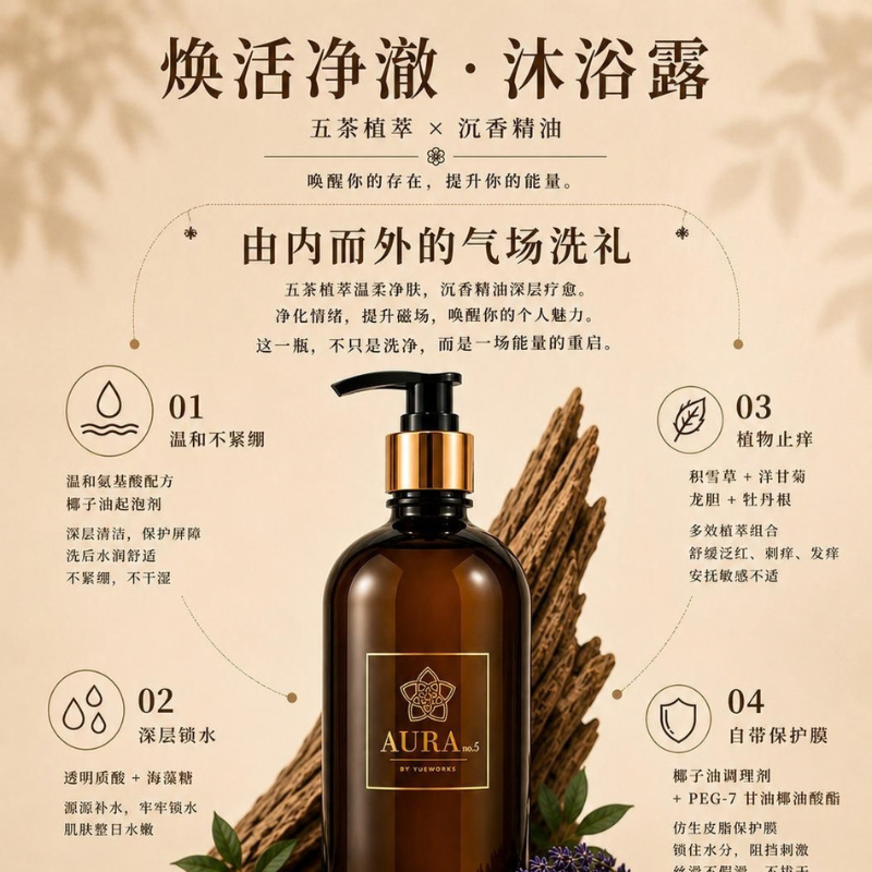 GEN-FFG0930-019 沉香沐浴露500ml (A19)