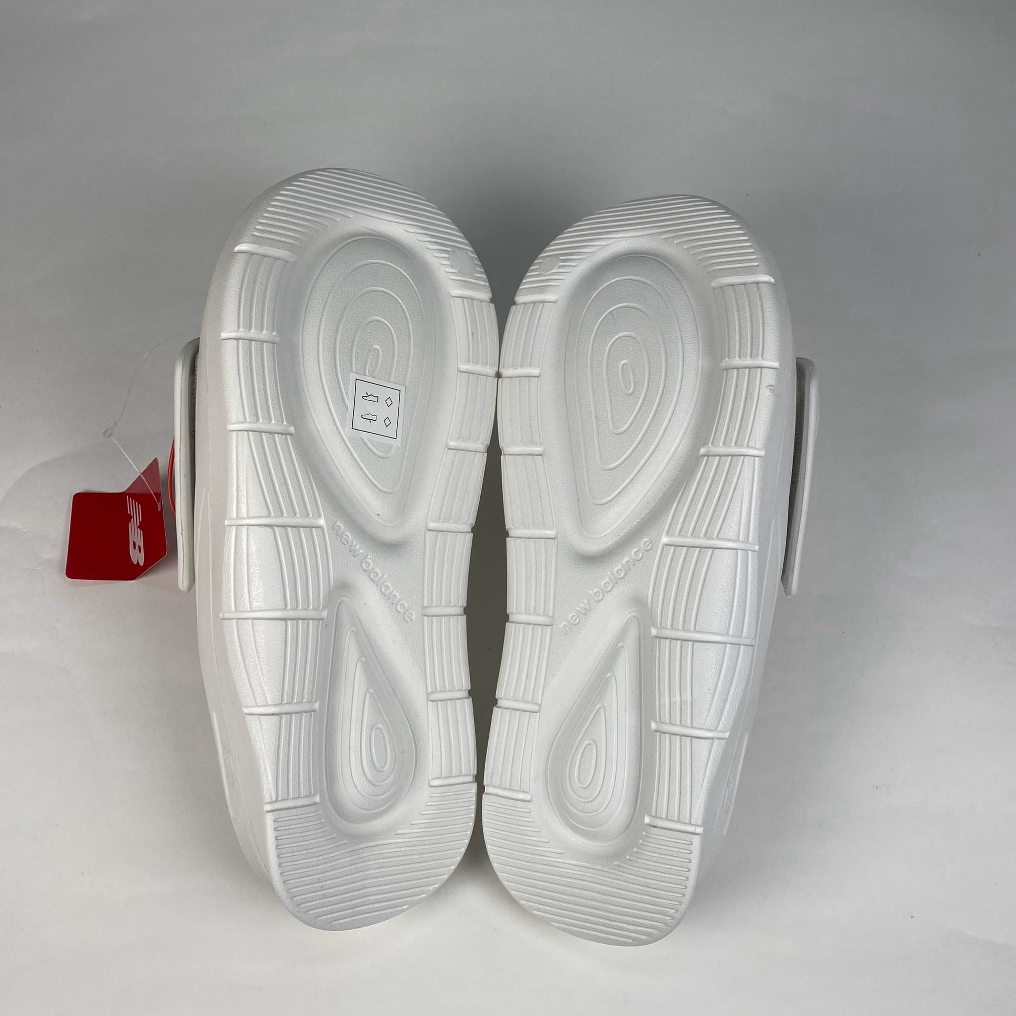 微瑕疵-右腳內側刮痕左右腳背發黃 SMASPTF1 M11 New Balance 202XA Velcro Slide "White" 涼拖鞋 男鞋 白