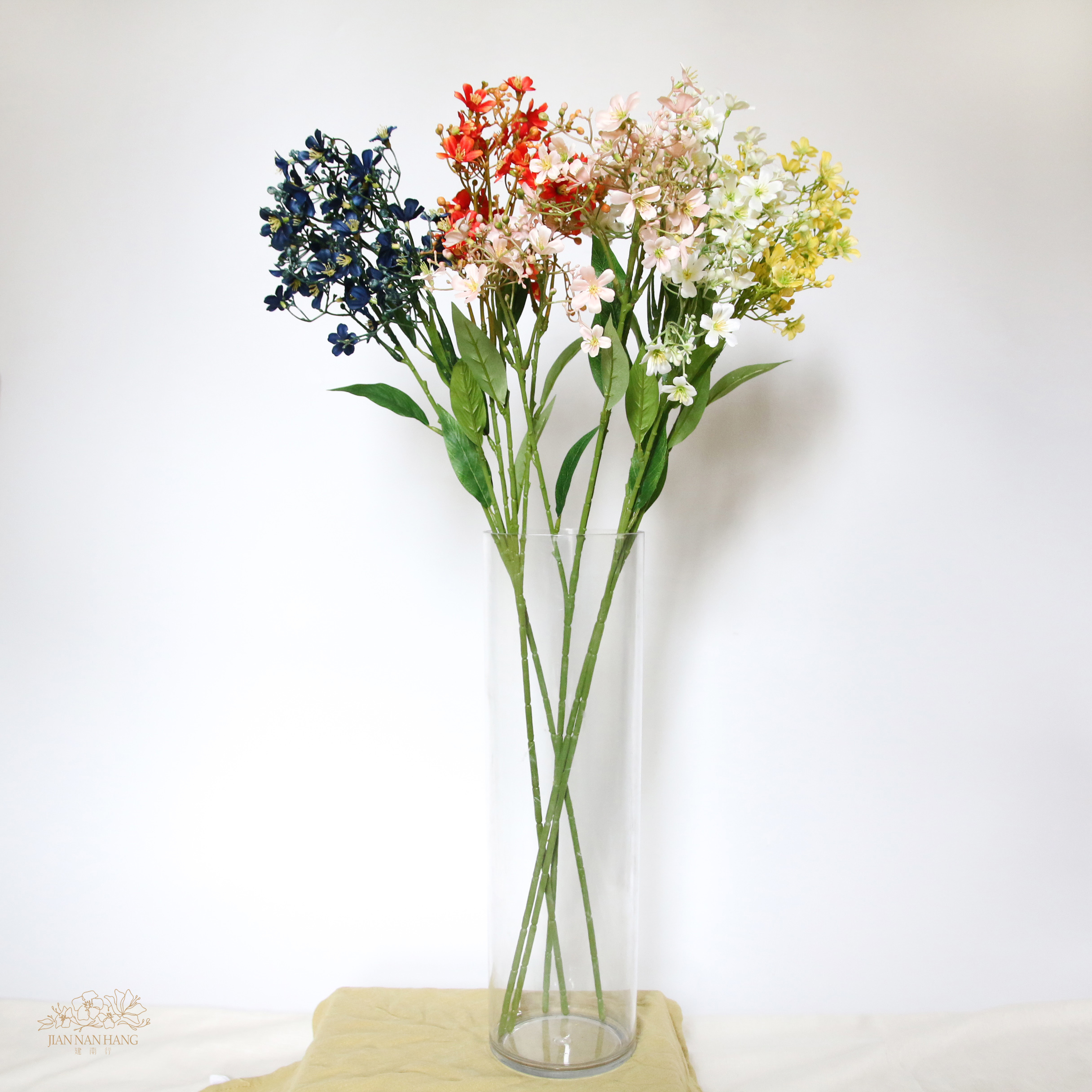 人造花 瑞香花 3叉 5色