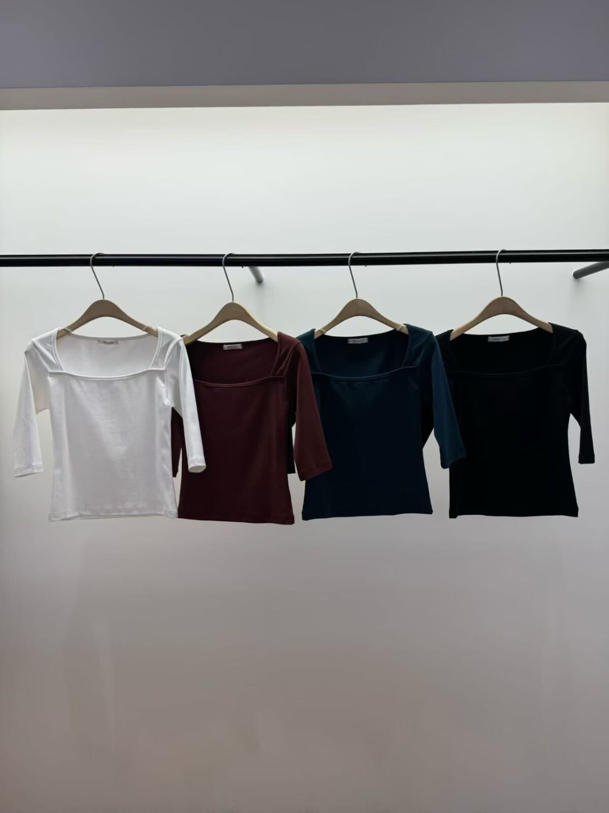 WJ7227 方領中長袖薄款上衣