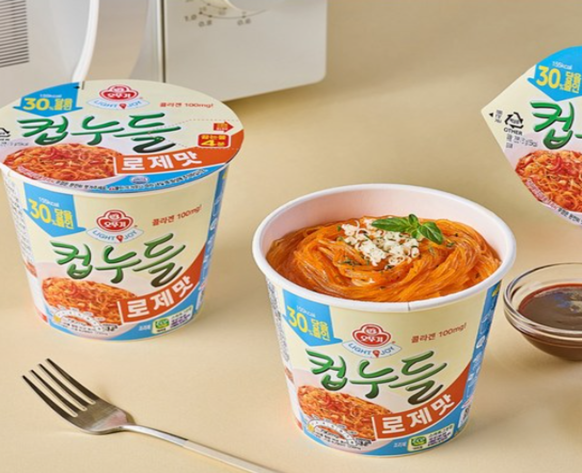 FC054 不倒翁) 低卡粉絲杯麵 *撈麵版* - 韓式Rose玫瑰醬味 (1盒6入) EXP:2027-04-20