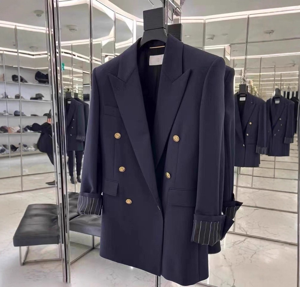YSL系列 雙排釦挺版西裝外套
