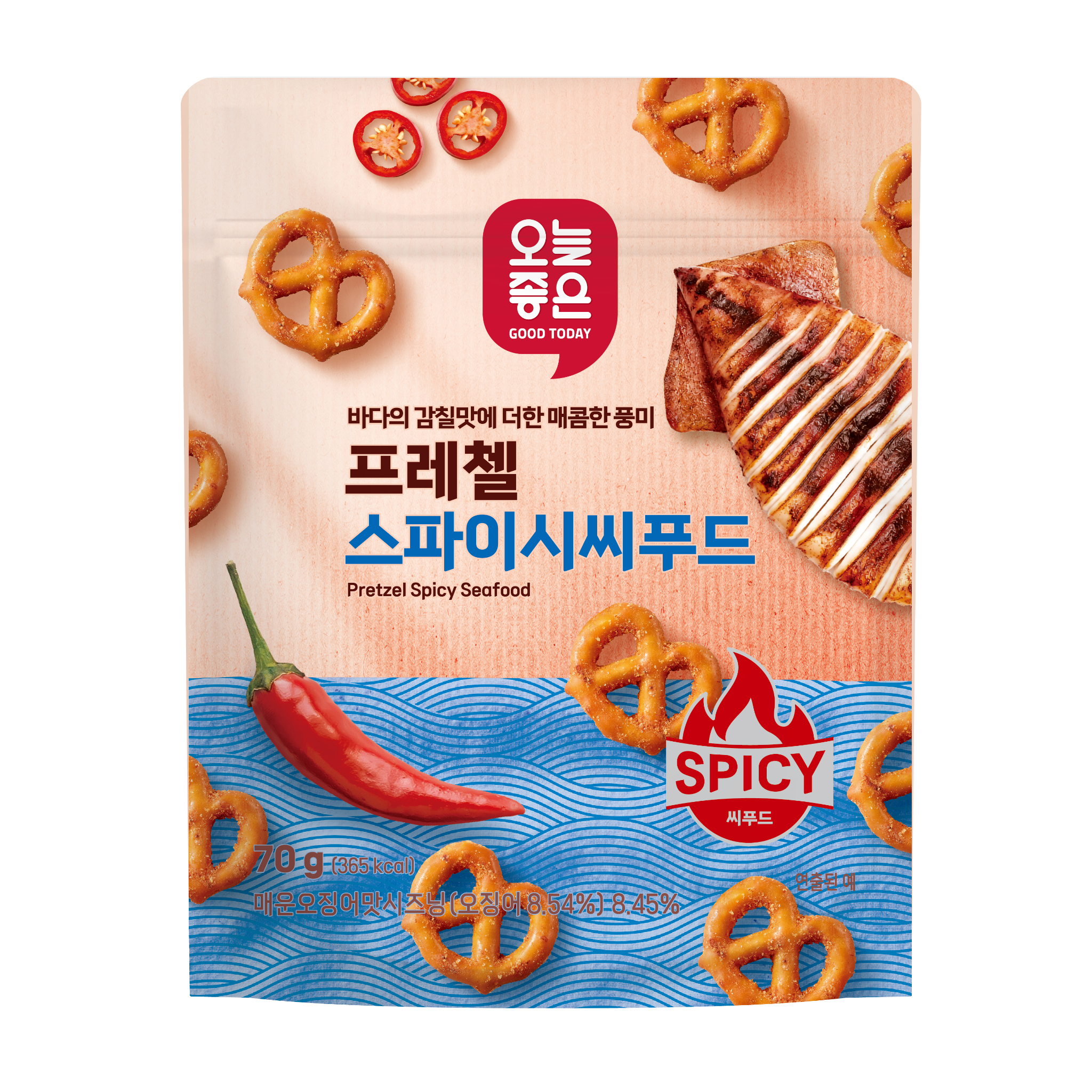 FC064 Today Good) 蝴蝶脆餅 - 香辣海鮮味 70g($18區域 買滿10件每件平$3 ) EXP:2027-08-04