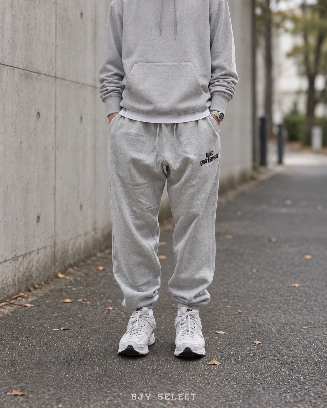 #預購 NIKE SPORTSWEAR 文字 縮口棉褲 內刷毛 HJ2187-063 灰色