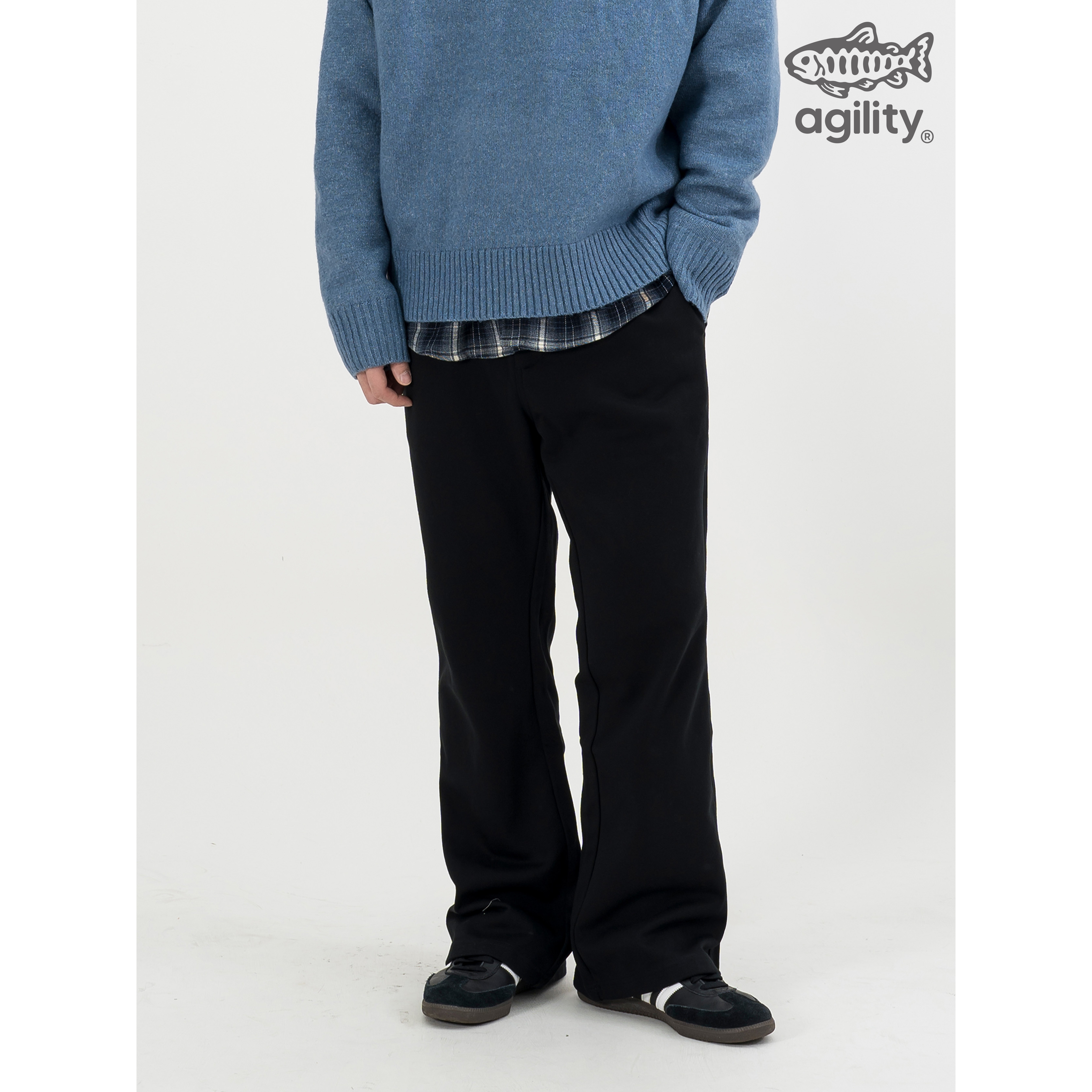 AGILITY BootCut Sweat Pants 棉質 剪裁 喇叭長褲 [HC2]