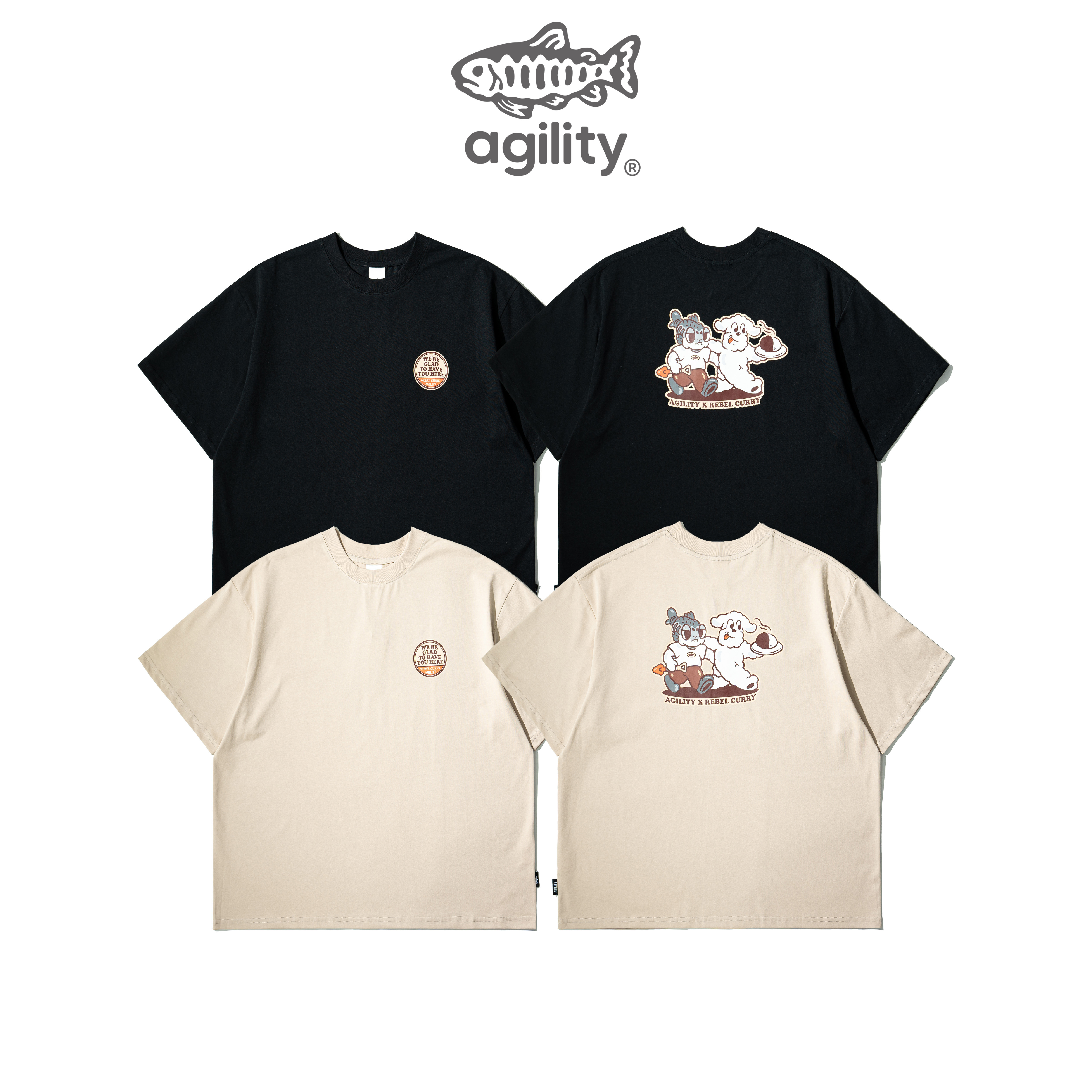 AGILITY RebeCurry Image Tee / 友好系列 圖像短Tee [RMO-FND-RC]