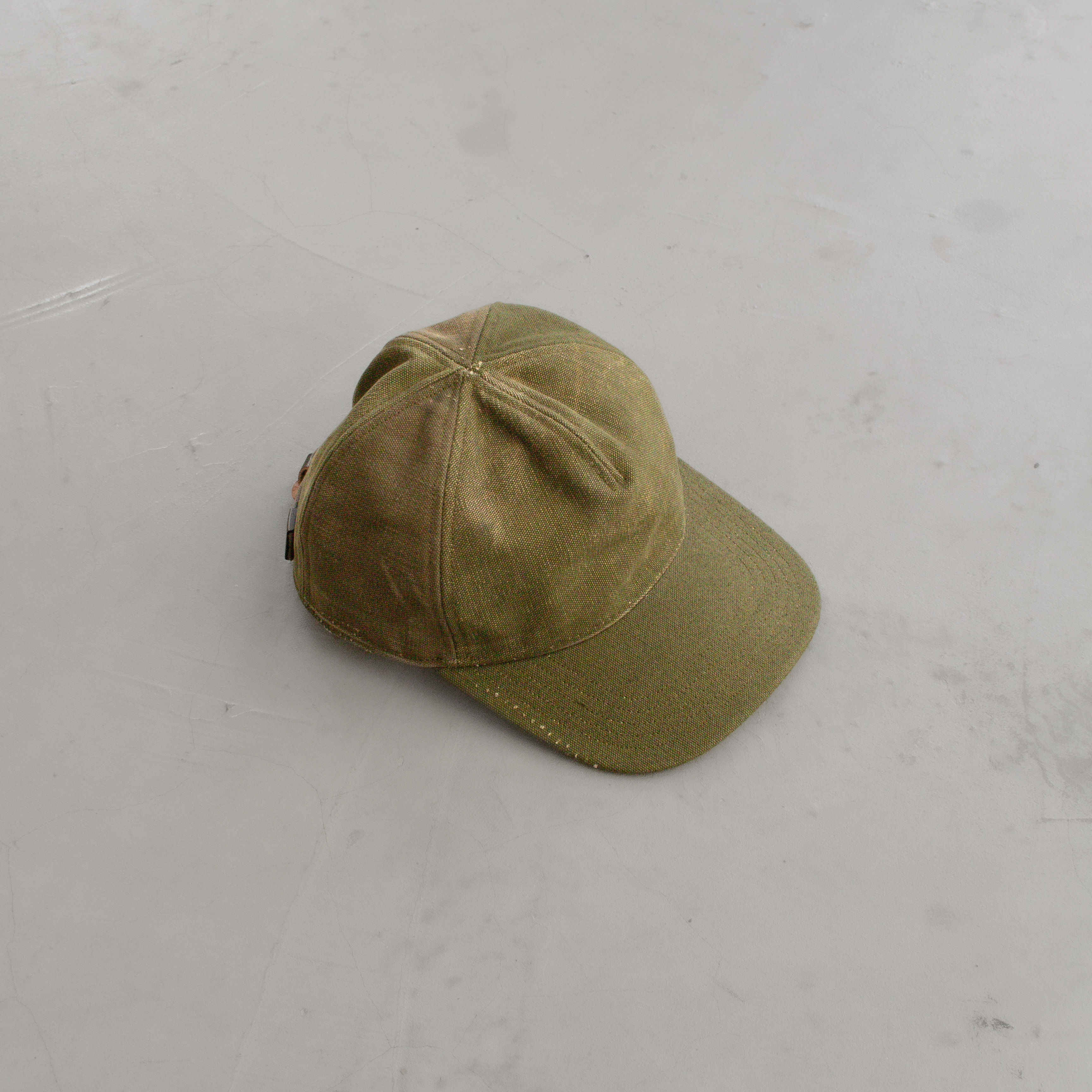 SUNNY SIDE UP x DECHO REMAKE CAP MILITARY  日本製 拼接 軍綠 棒球帽