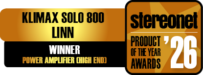 StereoNET Product of the Year Awards 2026 Winner Power Amplifiers High End Linn Klimax Solo 800