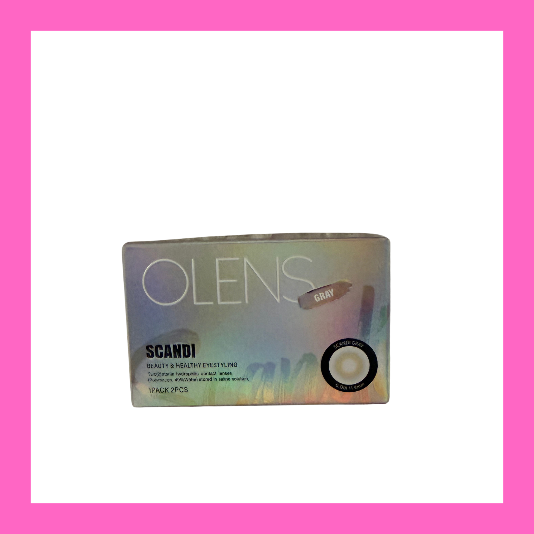 OLENS SCANDI 1 Month Gray月拋彩妝隱形眼鏡｜每盒2片