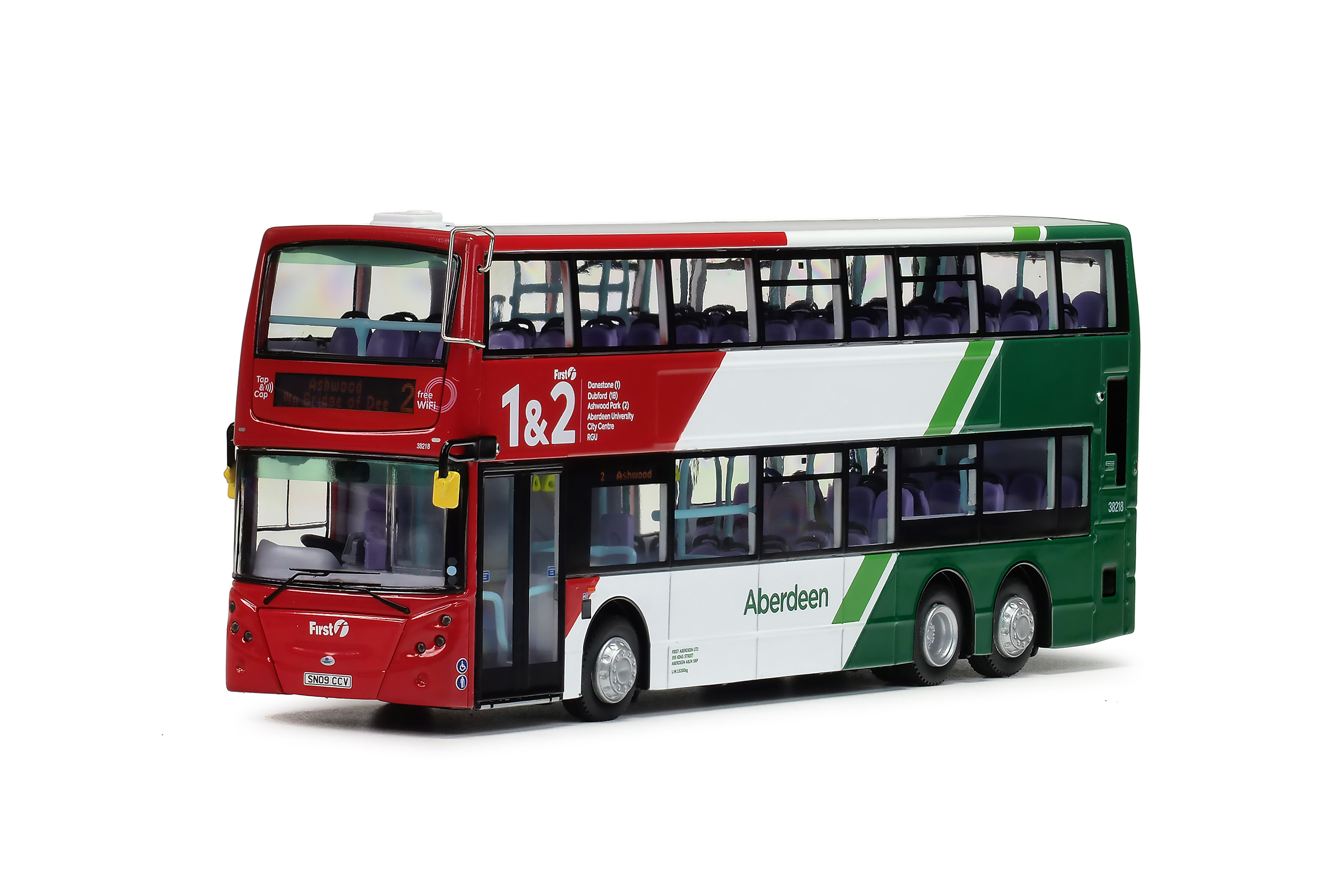 UKD76004 1:76 First Bus Aberdeen 丹尼士三叉戟歐盟四代12.1米 (2) (只限部份地區)
