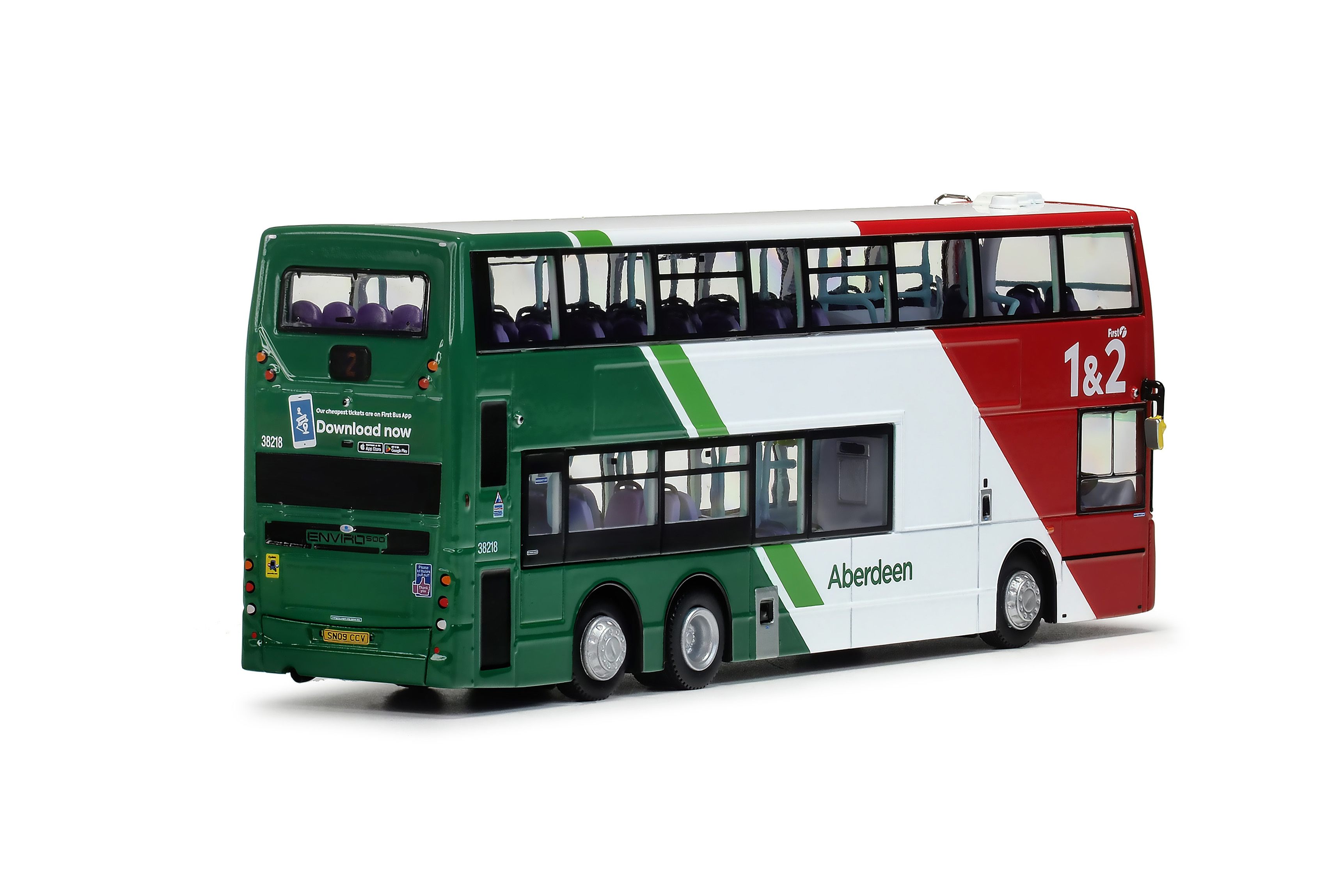 UKD76004 1:76 First Bus Aberdeen 丹尼士三叉戟歐盟四代12.1米 (2) (只限部份地區)