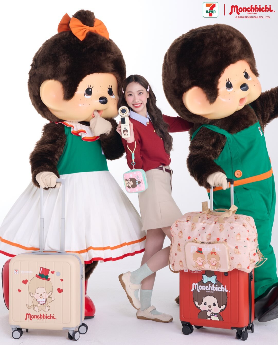 泰國Monchhichi 聯名可摺疊旅行袋 九月團
