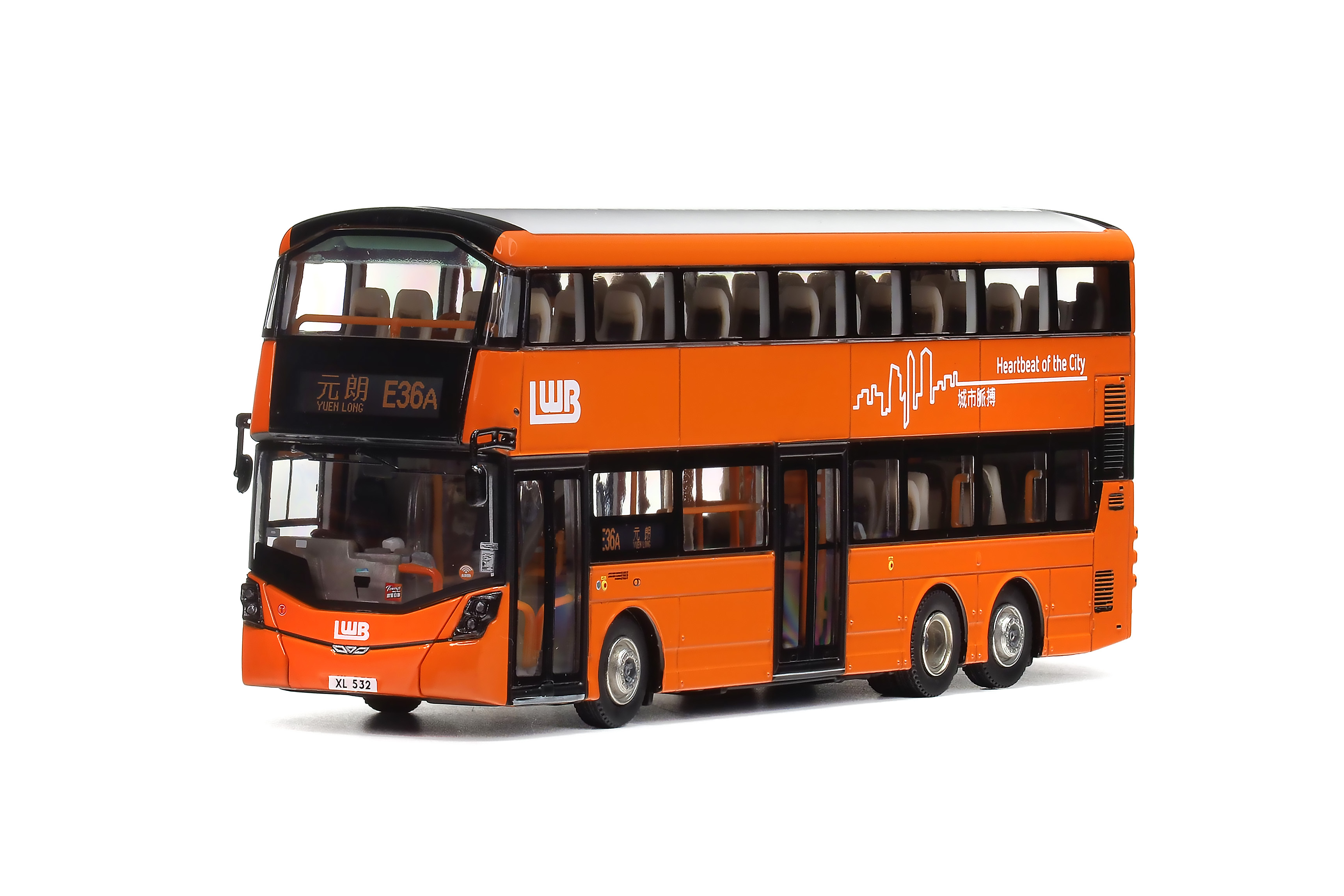 Calbee 1周年記念バス 香港限定 1/76 Volvo bus バス KMB 1:76 Scale Model