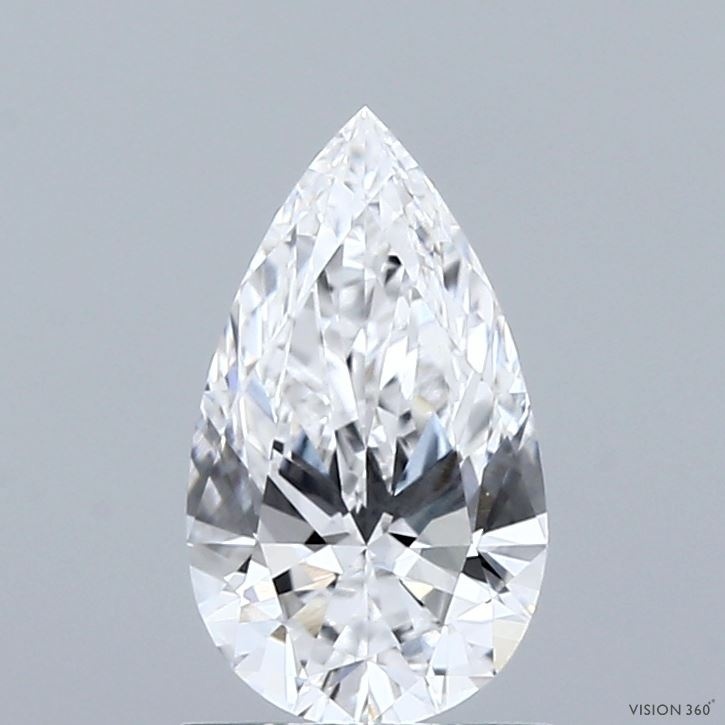 FD137 G9 培育鑽石(裸石) - 水滴形切工Pear Shape 1.08ct COLOR D VVS2 (9.67 - 5.64 - 3.41)