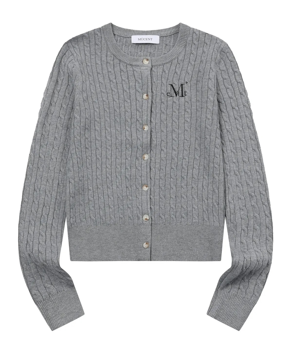 《限時團購優惠》MUCENT Adian button crop knit cardigan