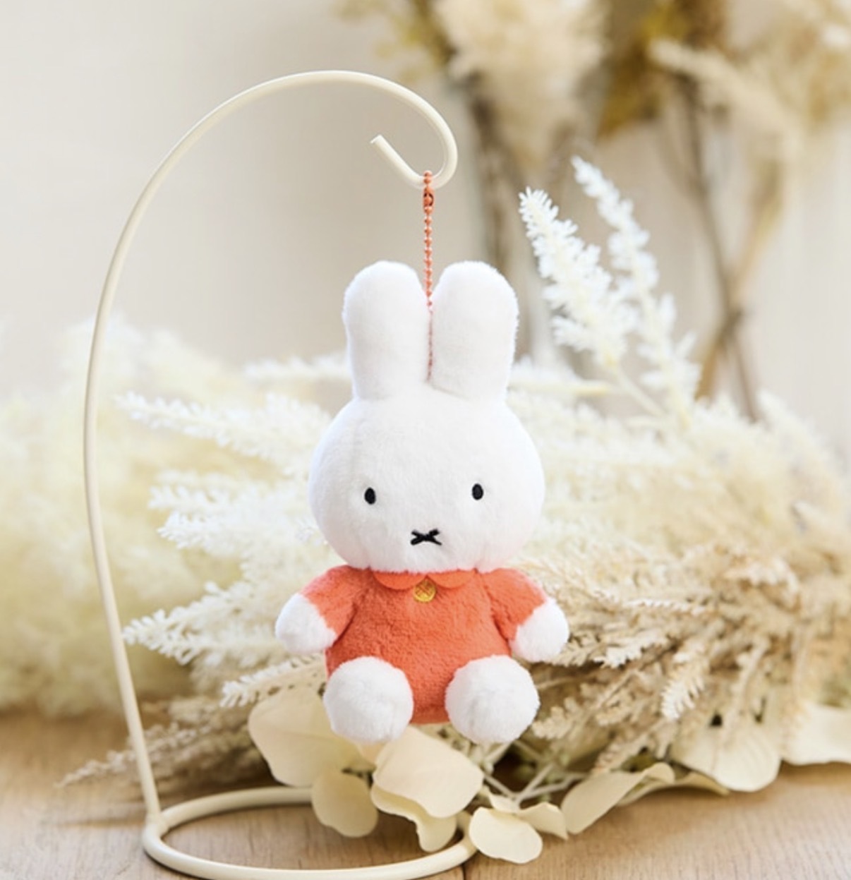 JP Miffy 超滑料經典公仔吊飾 橙白 0557 TK260929