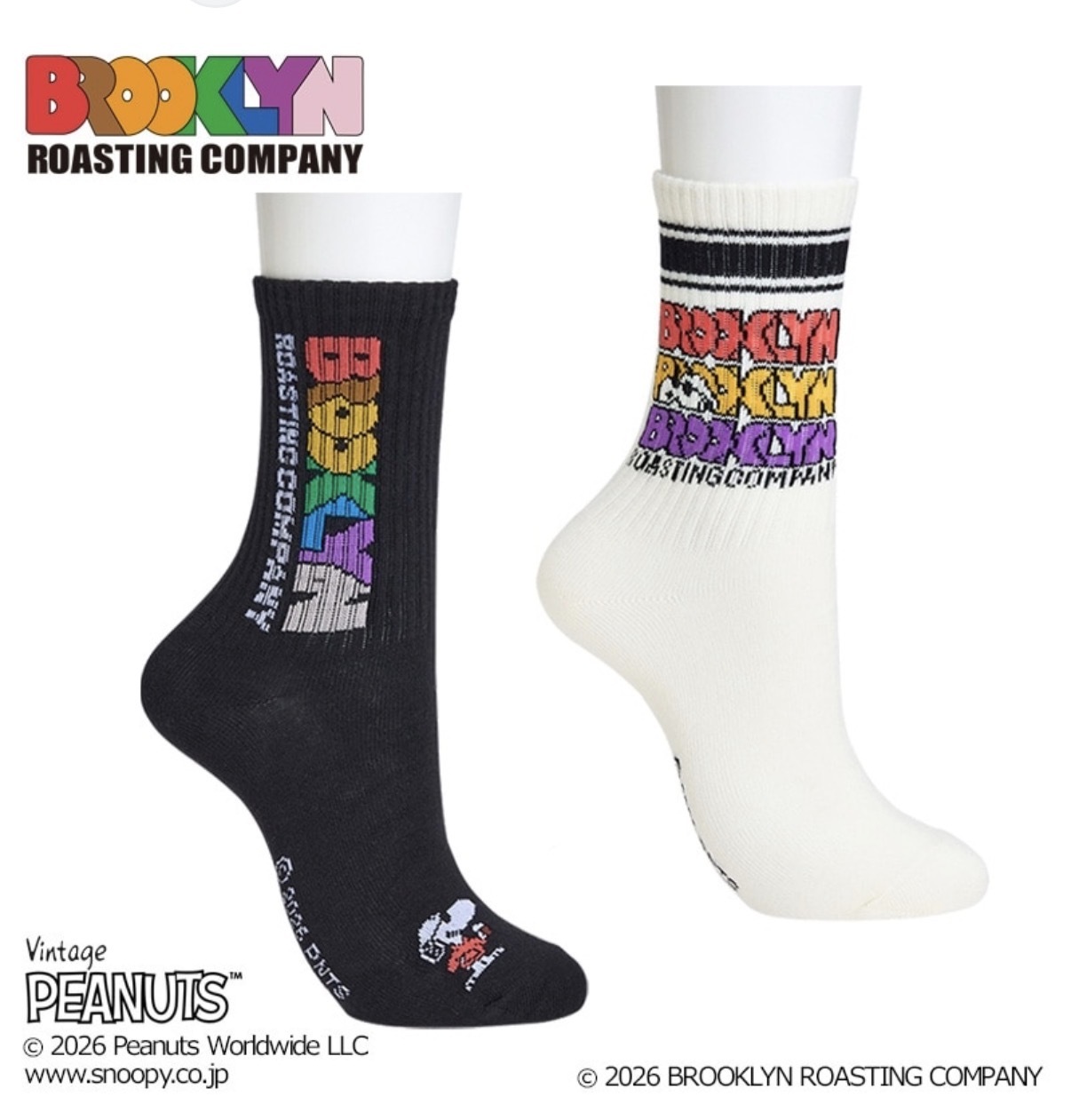 【日本限定】JP Snoopy x ROOKLYN 中筒襪 23-25 2672 2689 TK260929