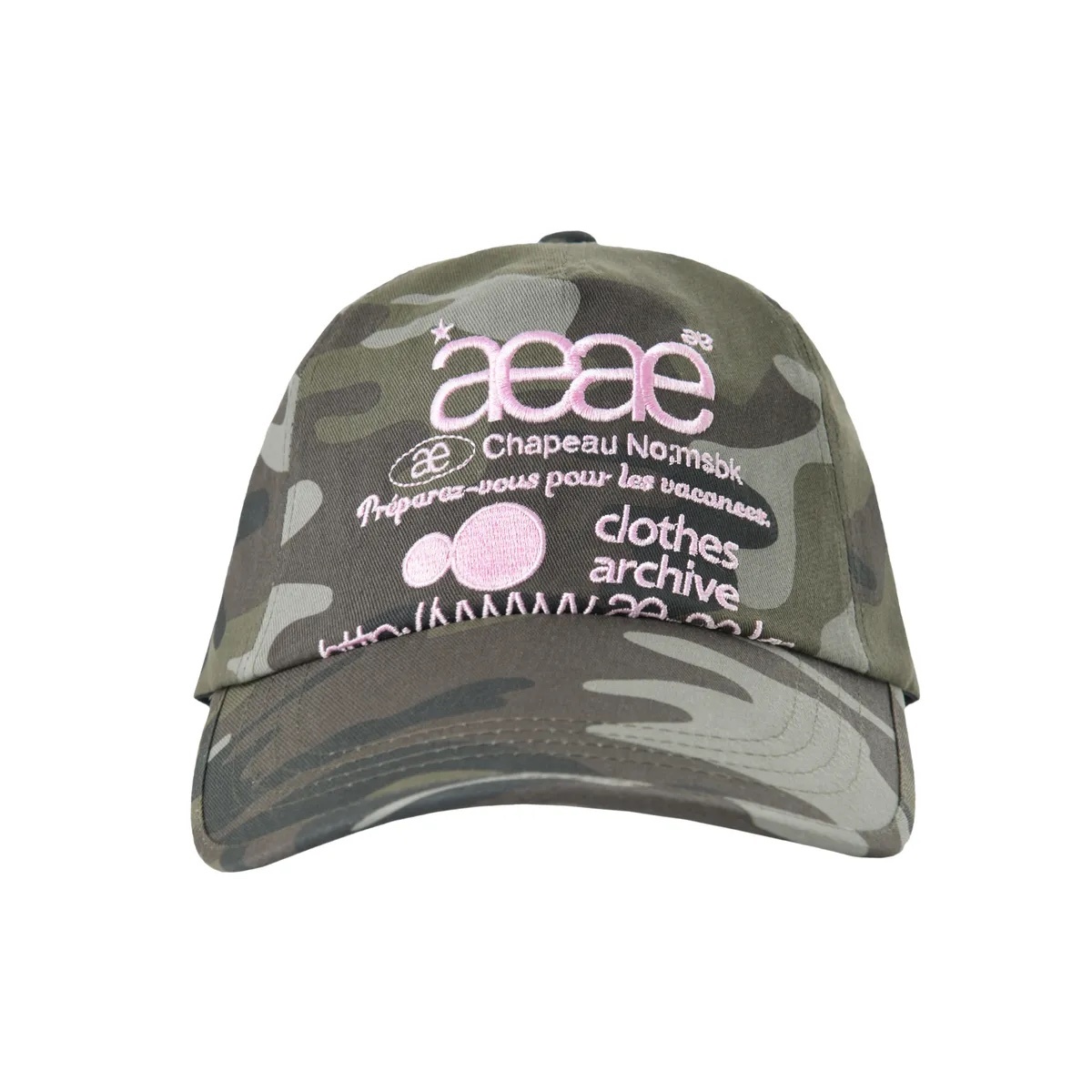 《限時團購優惠》AEAE WEB LOGO CAMO 5 PANNEL CAP