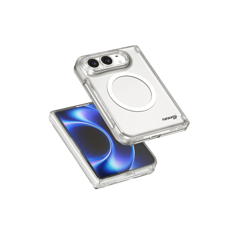 ESSENTIALS Slim | Magnetic Charging Compatible Shockproof Hybrid Back Case with hinge protection for iPhone Duo