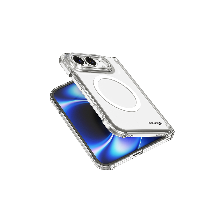 ESSENTIALS Slim | Magnetic Charging Compatible Shockproof Hybrid Back Case with hinge protection for iPhone Duo