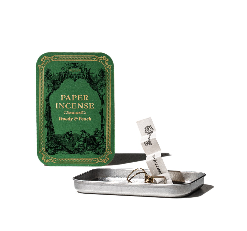WK06 韓國OPTATUM 紙香 鋁盒裝 Paper Incense 香氛紙 (12張)- Woody & Peach