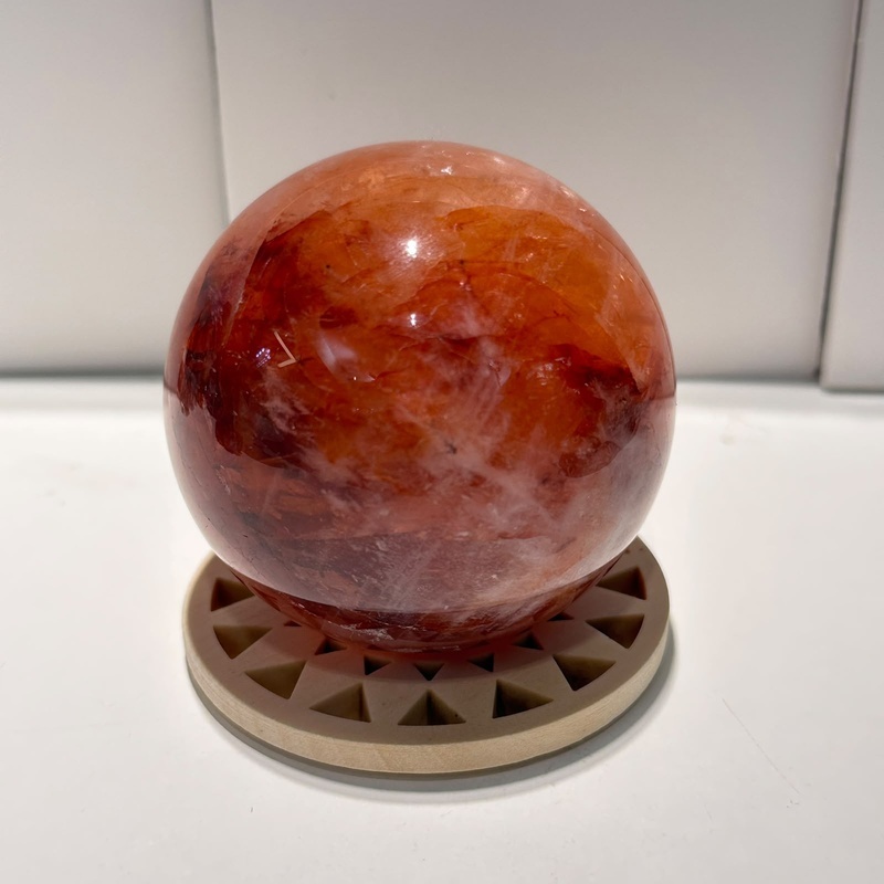 HKAG1001-024 高品紅膠花球6cm (A24)