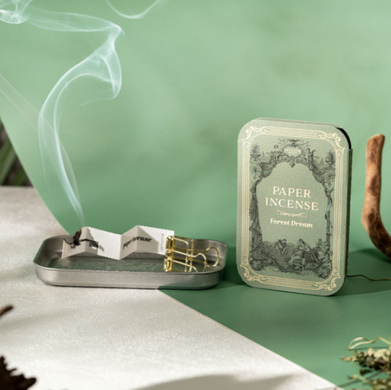 WK08 韓國OPTATUM 紙香 鋁盒裝 Paper Incense 香氛紙 (12張)- Forest Dream