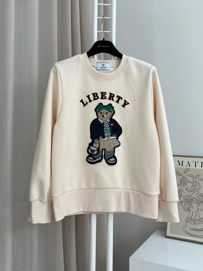 可愛剛剛好★LIBERTY小熊休閒大學T