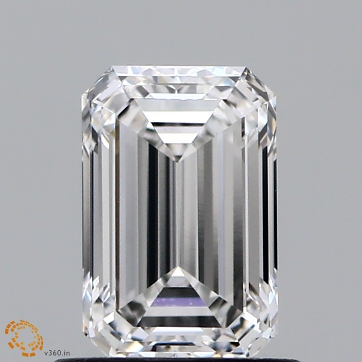 FD074 D12 培育鑽石(裸石) - 祖母綠切工Emerald Shape 1.03ct COLOR E VVS1 (7.02 - 4.60 - 3.18)