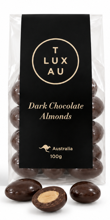 1001AU46-AUS-TL-黑朱古力杏仁 100g [買兩件$218,平均$109／件] (C46)