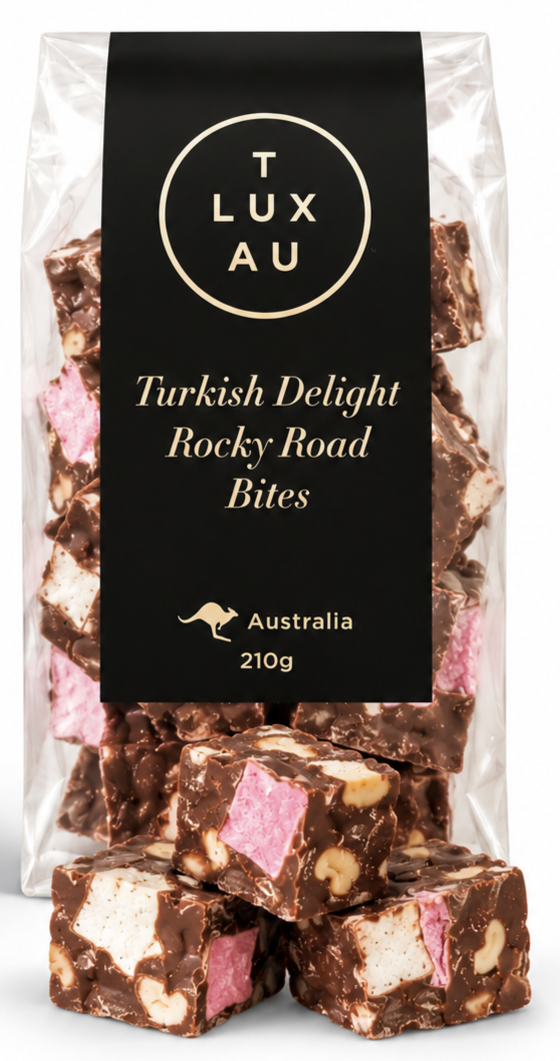 1001AU83-AUS-TL-土耳其軟糖 Rocky Road 朱古力粒 210g [買兩件$318,平均$159／件] (C83)