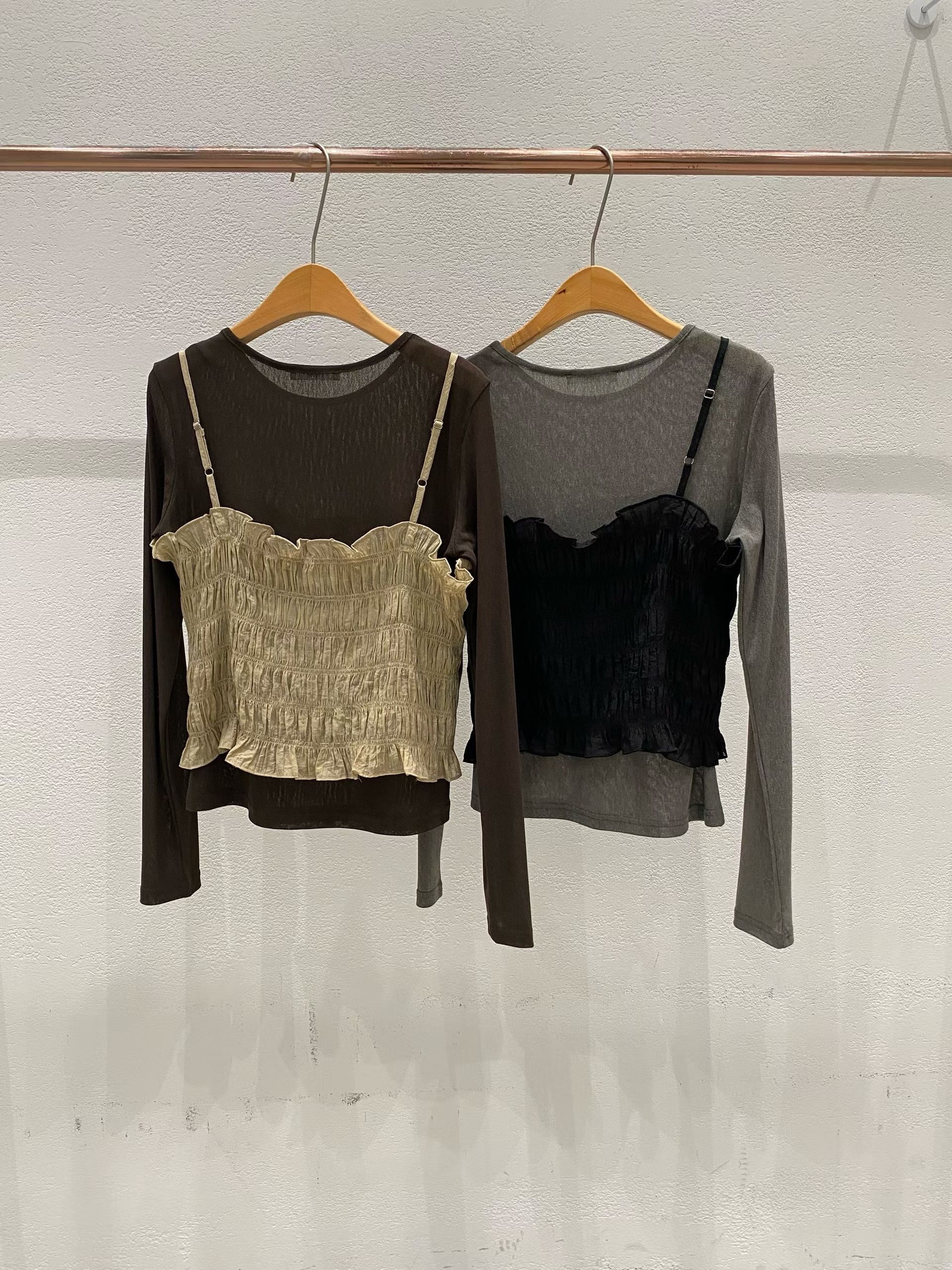 KK127 拼色背心Top（兩色）