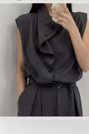 KK156 反領背心外套（兩色）